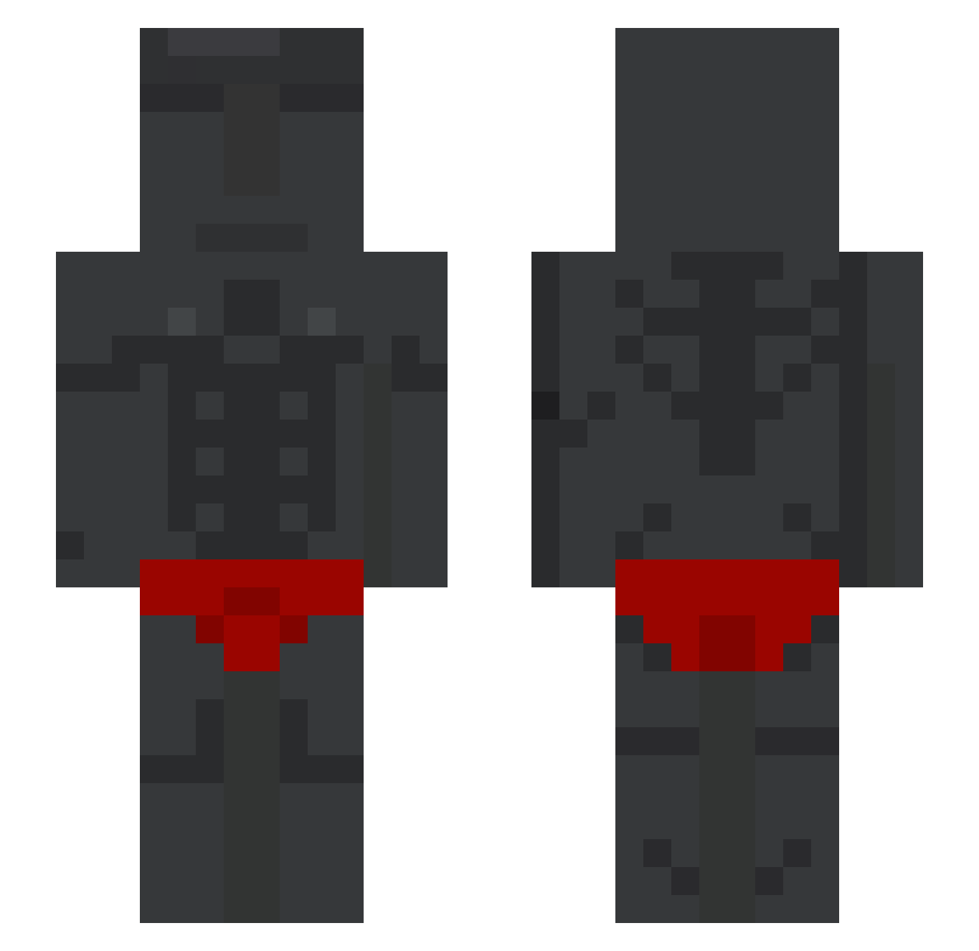 krak_l Minecraft skin, front and back view
