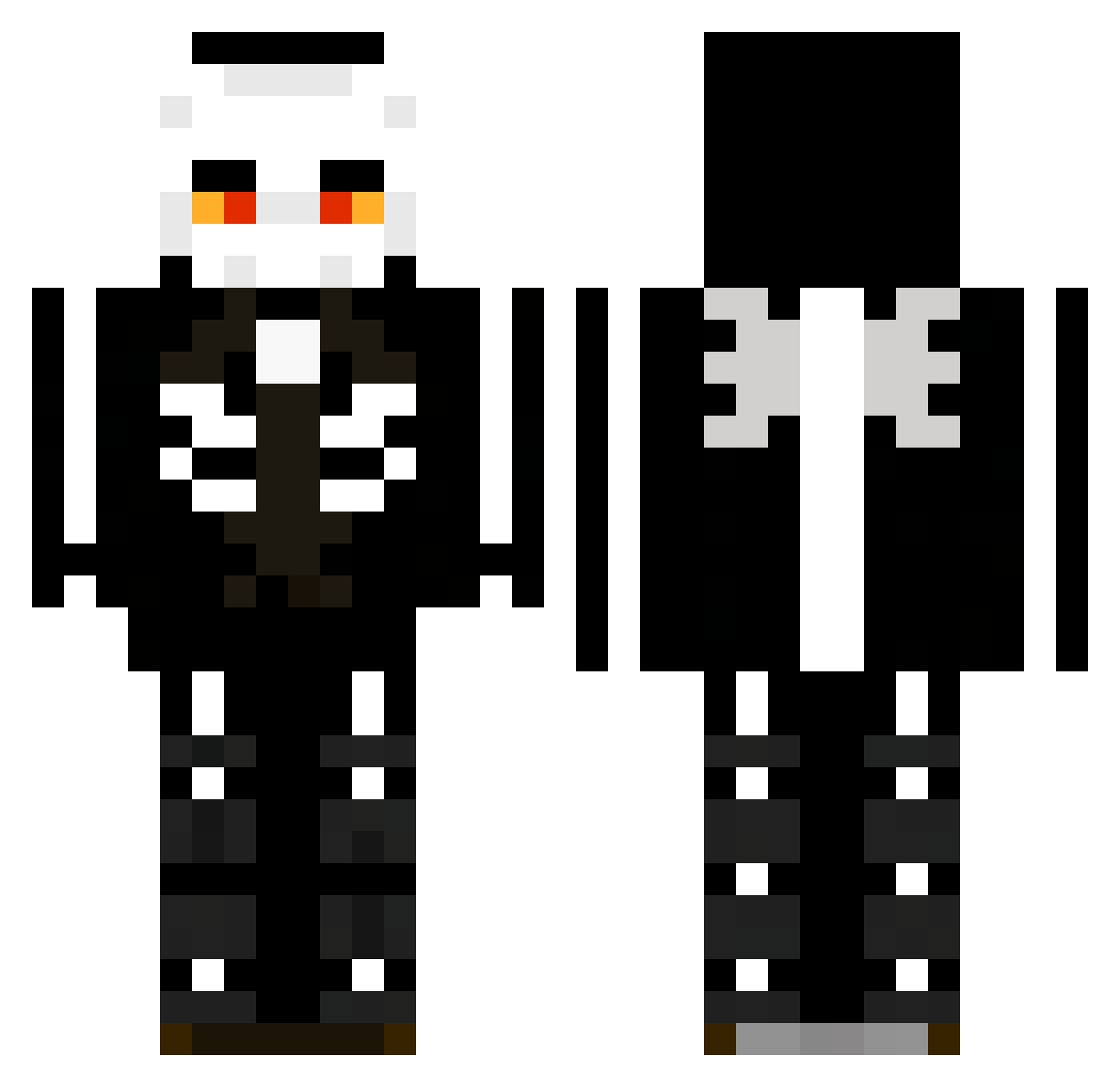 CobraCLM Minecraft skin, front and back view