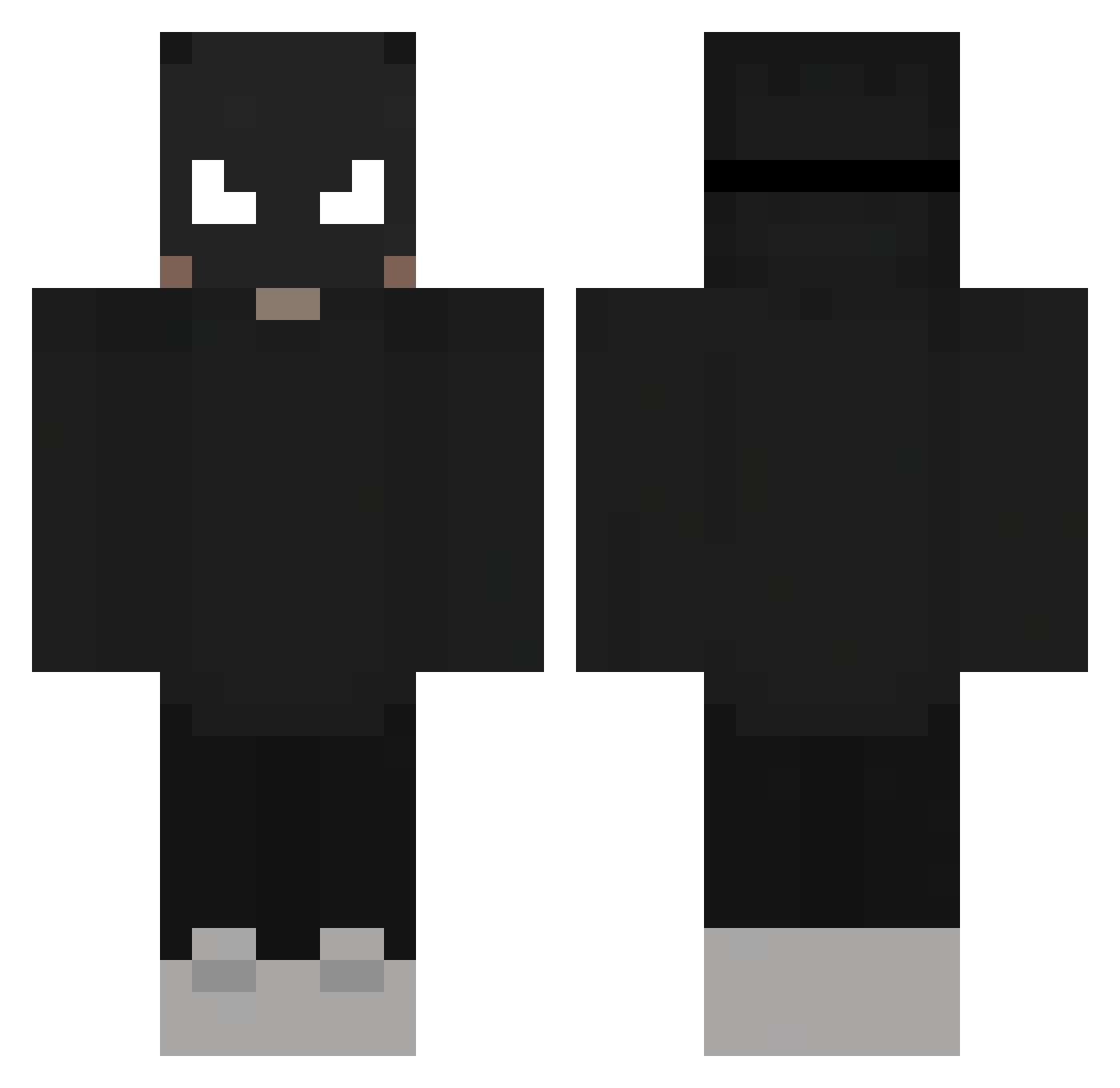 OblivionComet_ Minecraft skin, front and back view