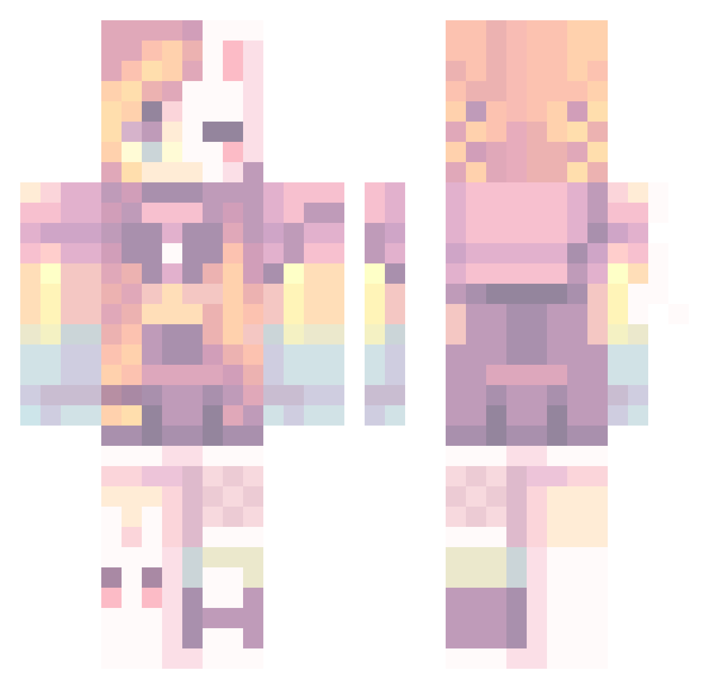 shawtryy Minecraft skin, front and back view
