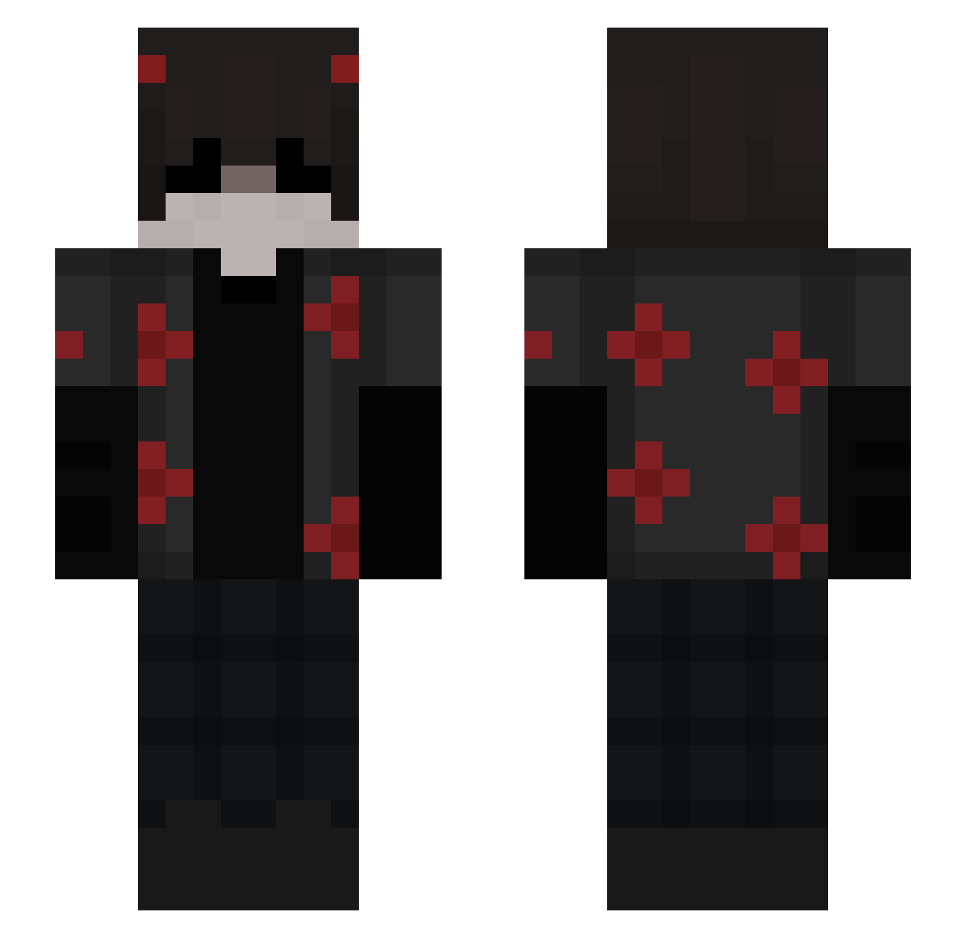 Shadow_Fate147 Minecraft skin, front and back view