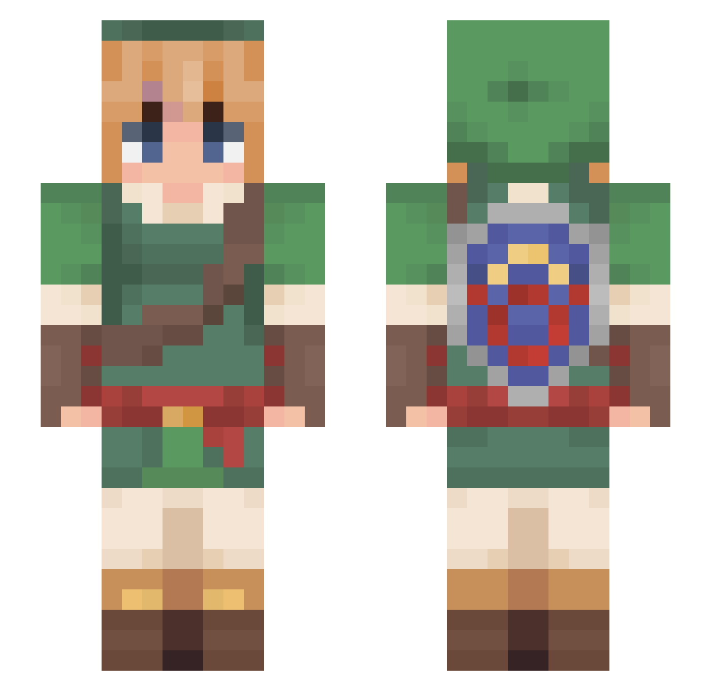 lilya4ever Minecraft skin, front and back view