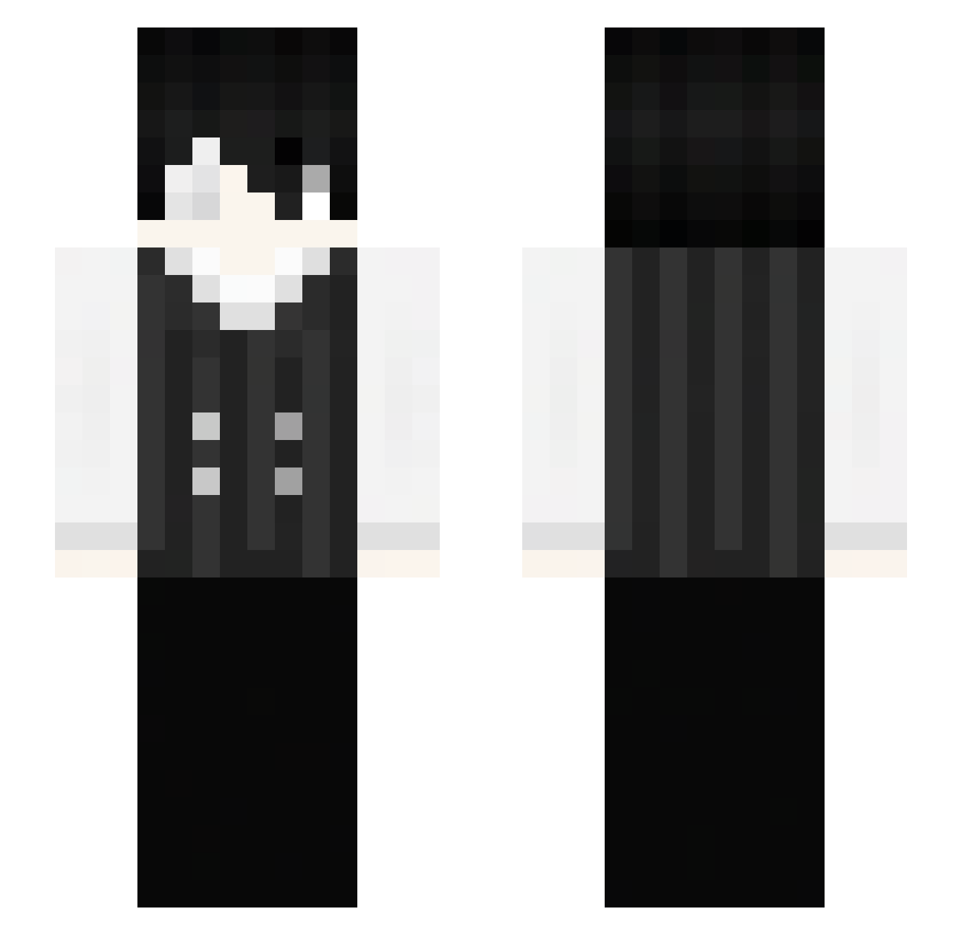 _sucks Minecraft skin, front and back view