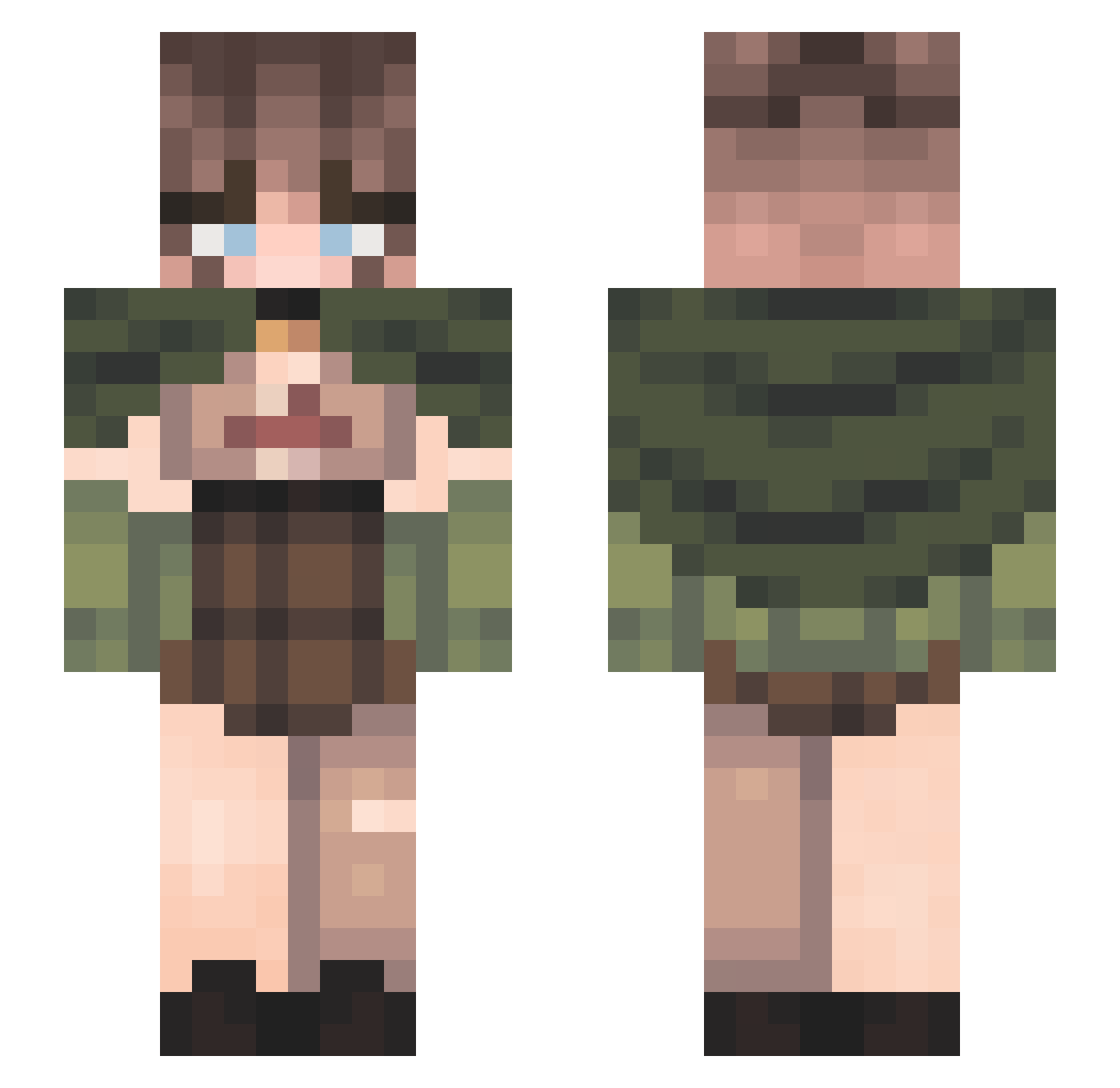 _Bxnnz_ Minecraft skin, front and back view