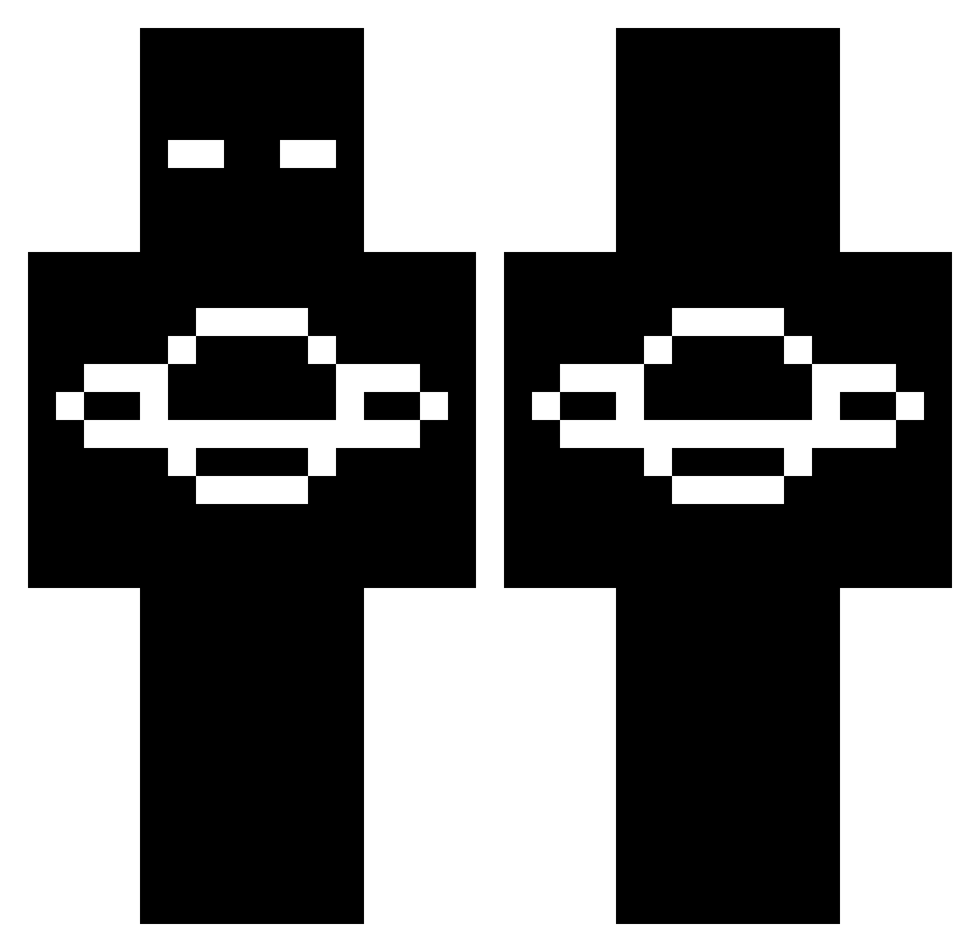 ELT_Clapz Minecraft skin, front and back view