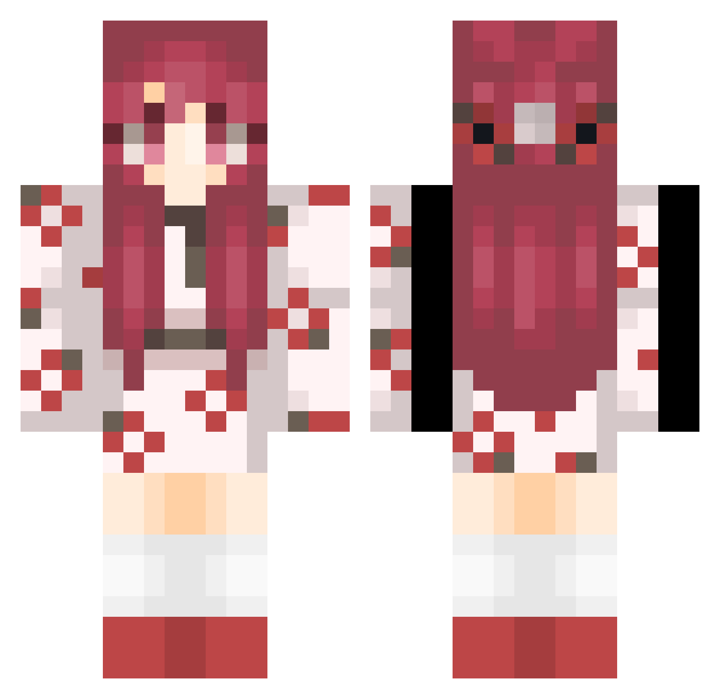 Sadmei_ Minecraft skin, front and back view