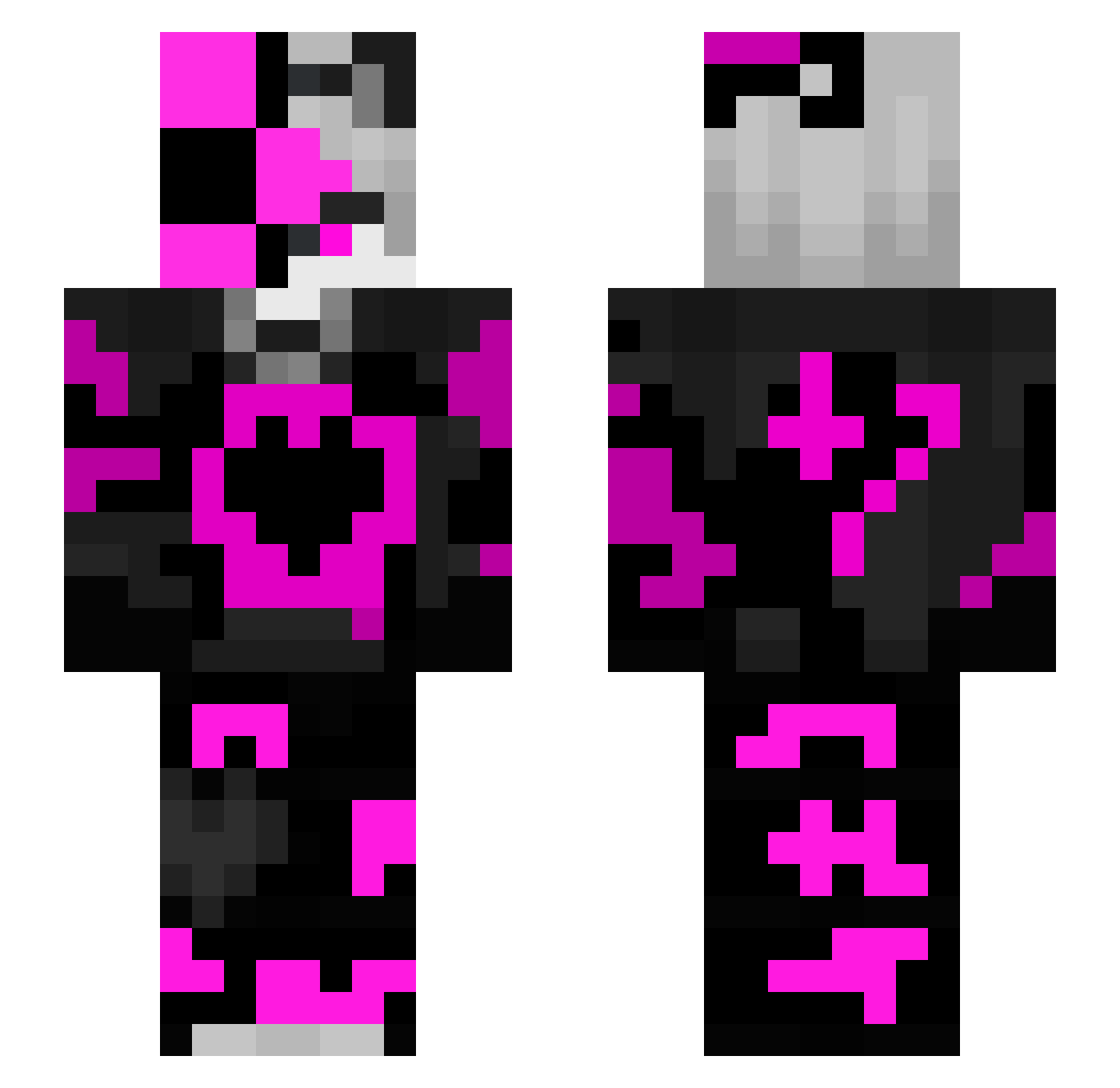 Little_Demon_67 Minecraft skin, front and back view