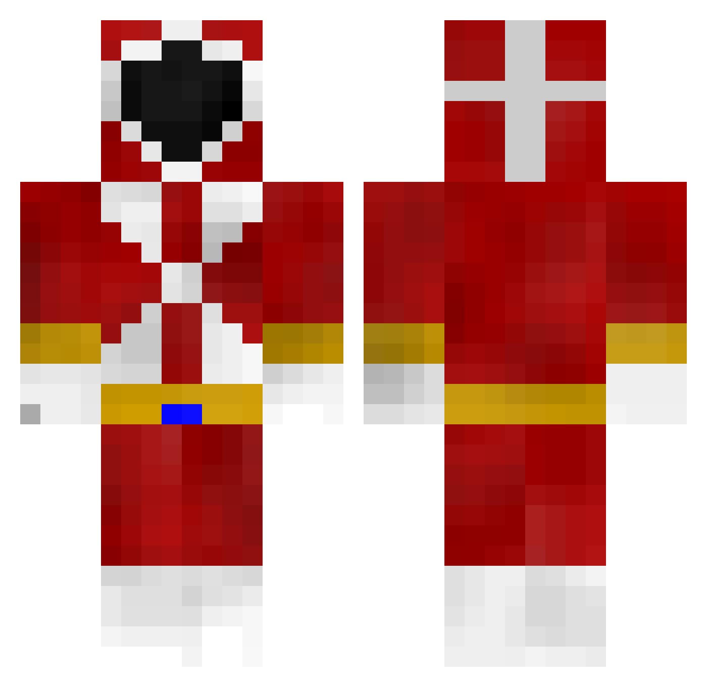 HangxD Minecraft skin, front and back view