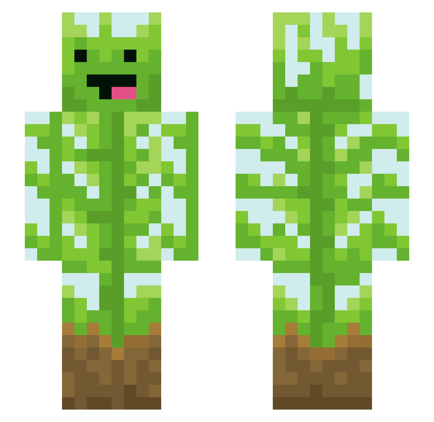 LivIsBoss06 Minecraft skin, front and back view