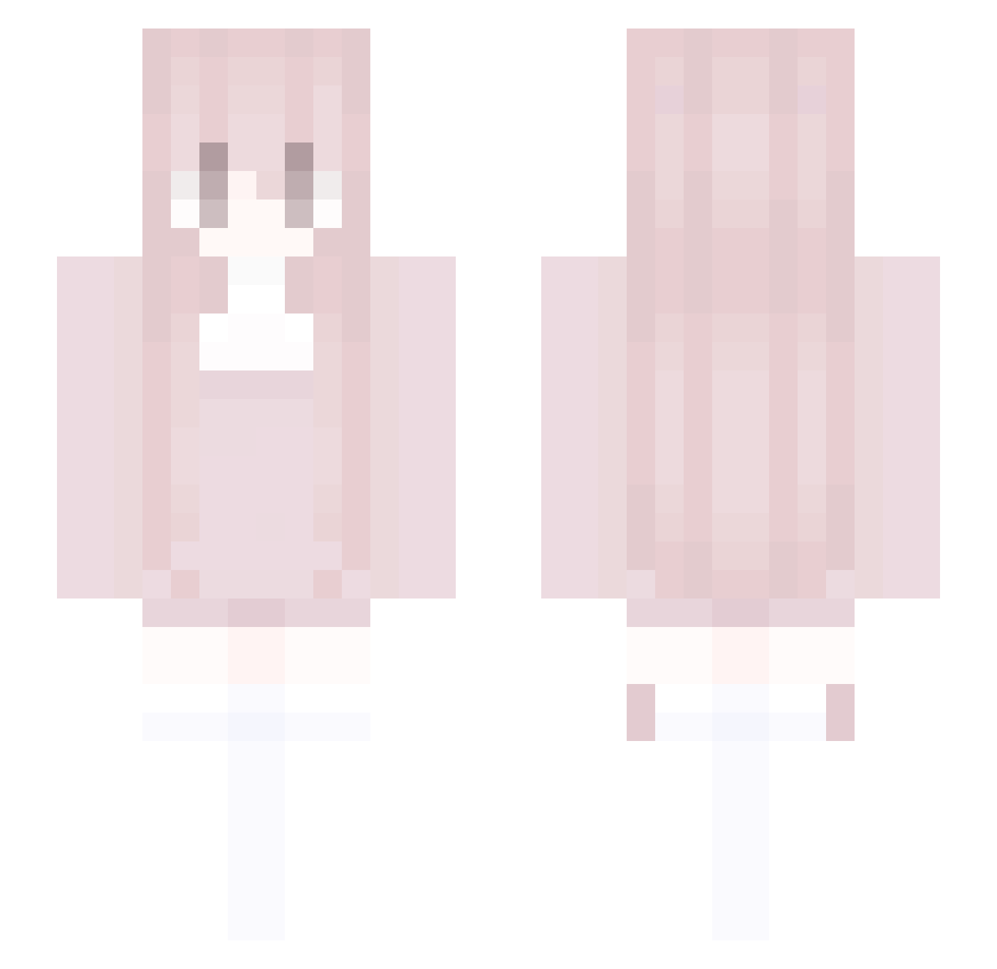 spoconapaulinka Minecraft skin, front and back view