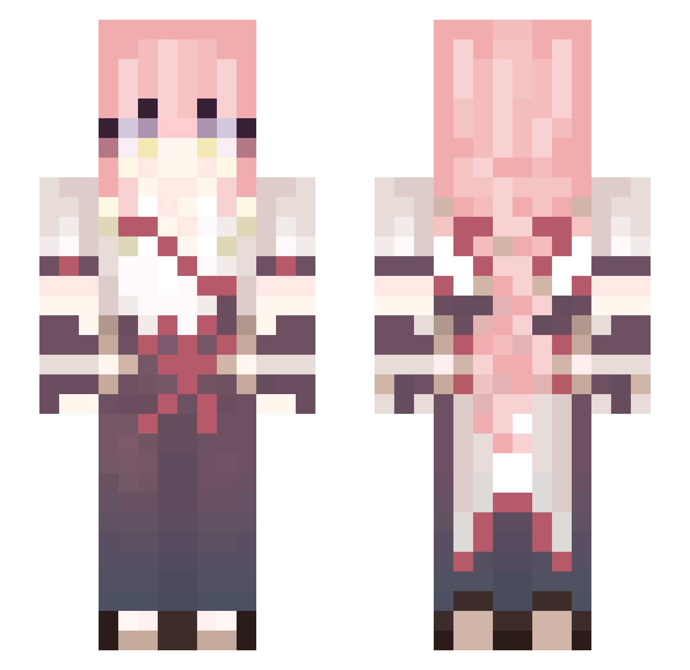 diurts Minecraft skin, front and back view