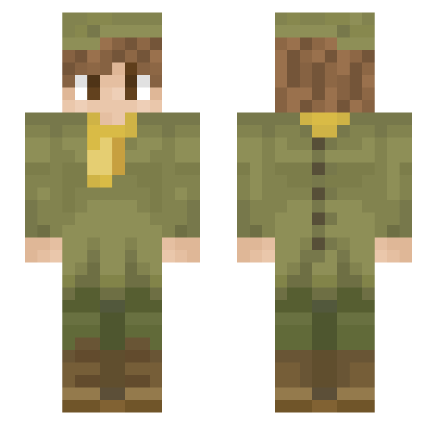 suliiiii Minecraft skin, front and back view