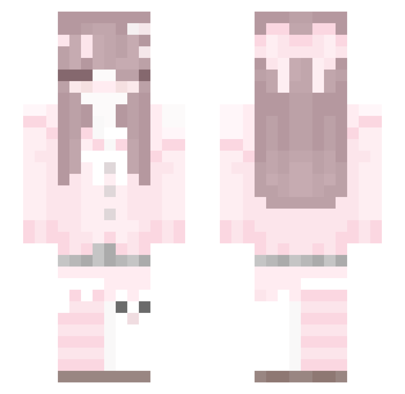 pumpkin843 Minecraft skin, front and back view