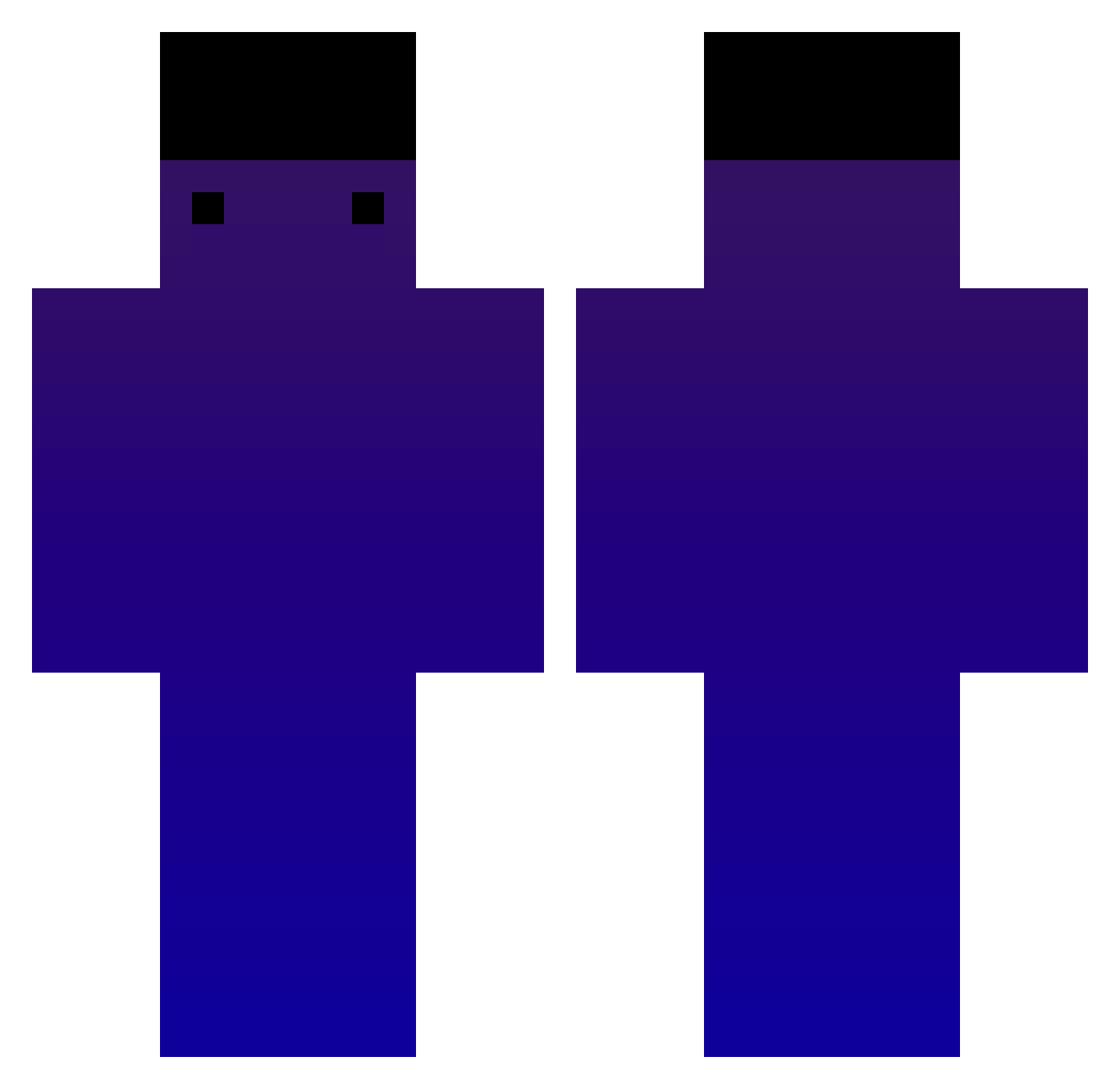 renddi Minecraft skin, front and back view