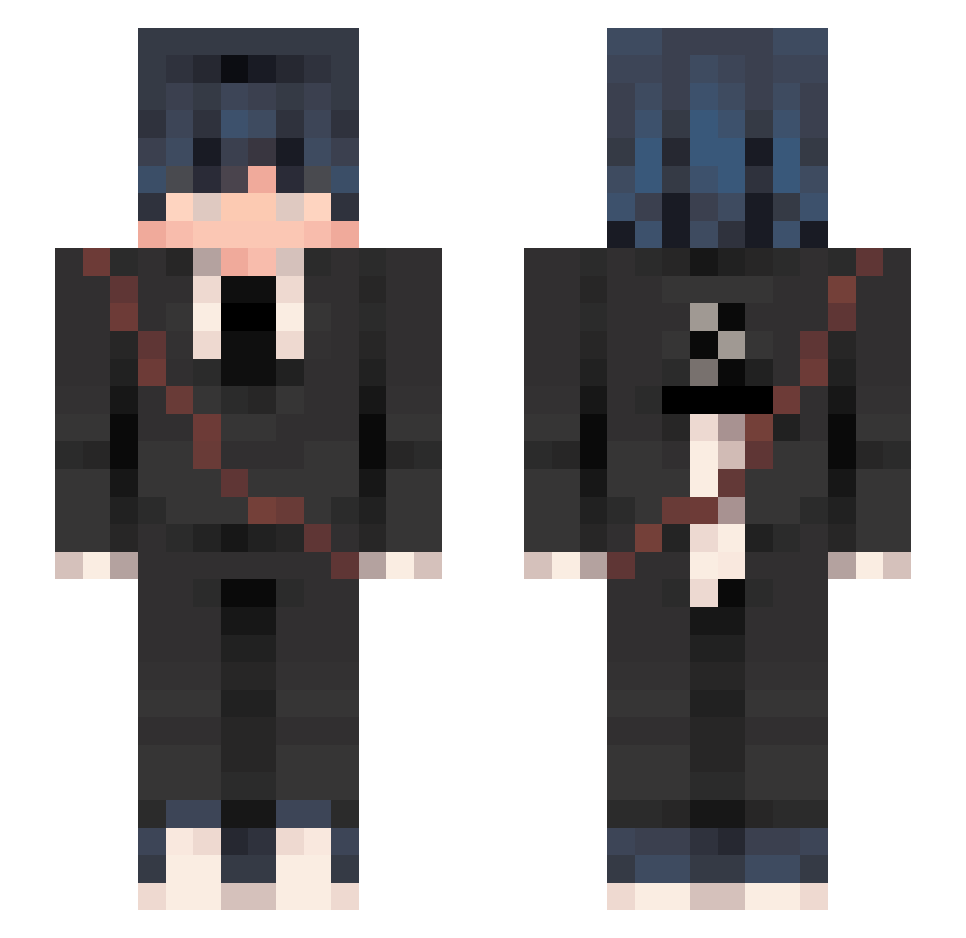 690Cps Minecraft skin, front and back view