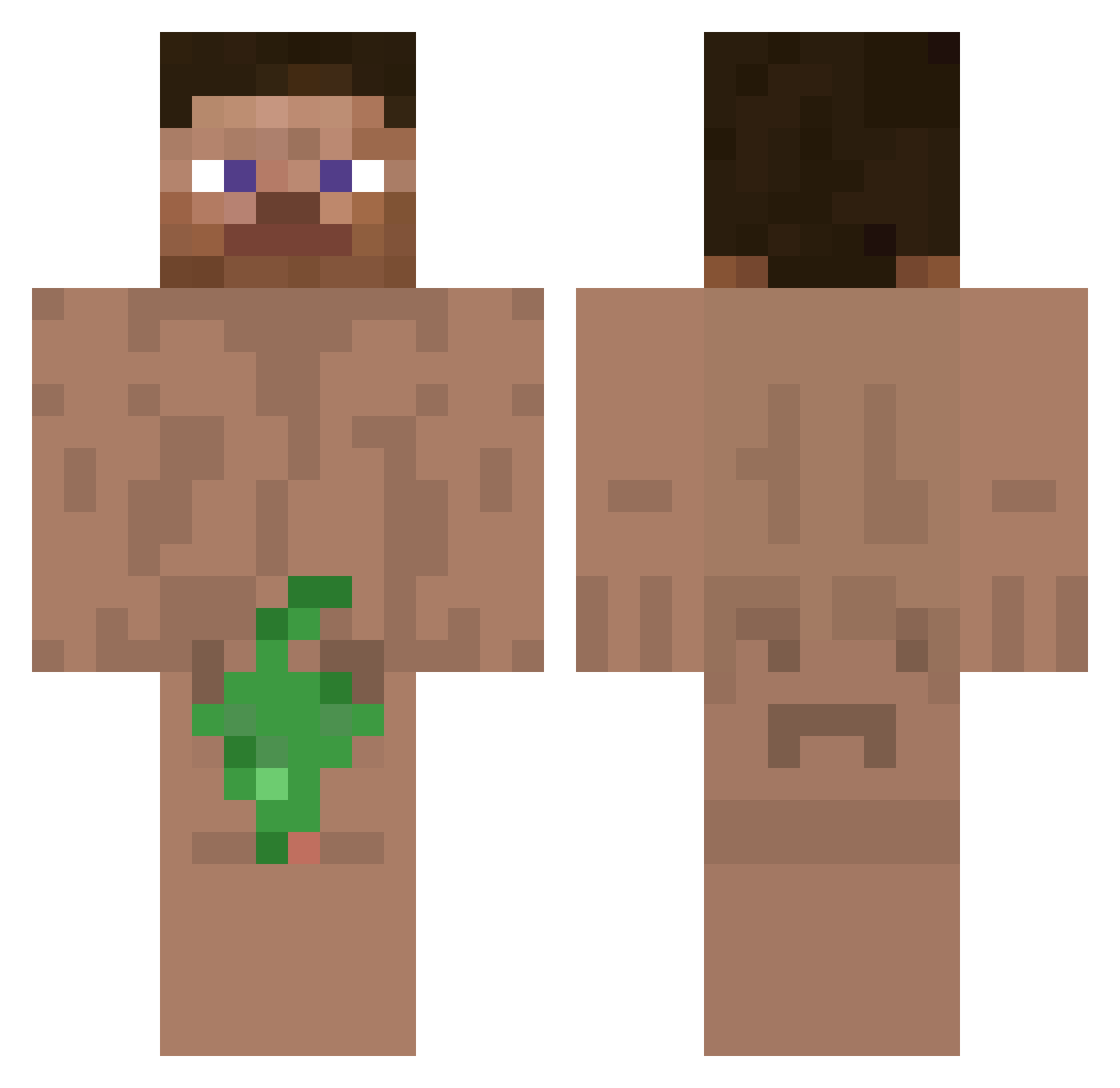 mrmememan123 Minecraft skin, front and back view