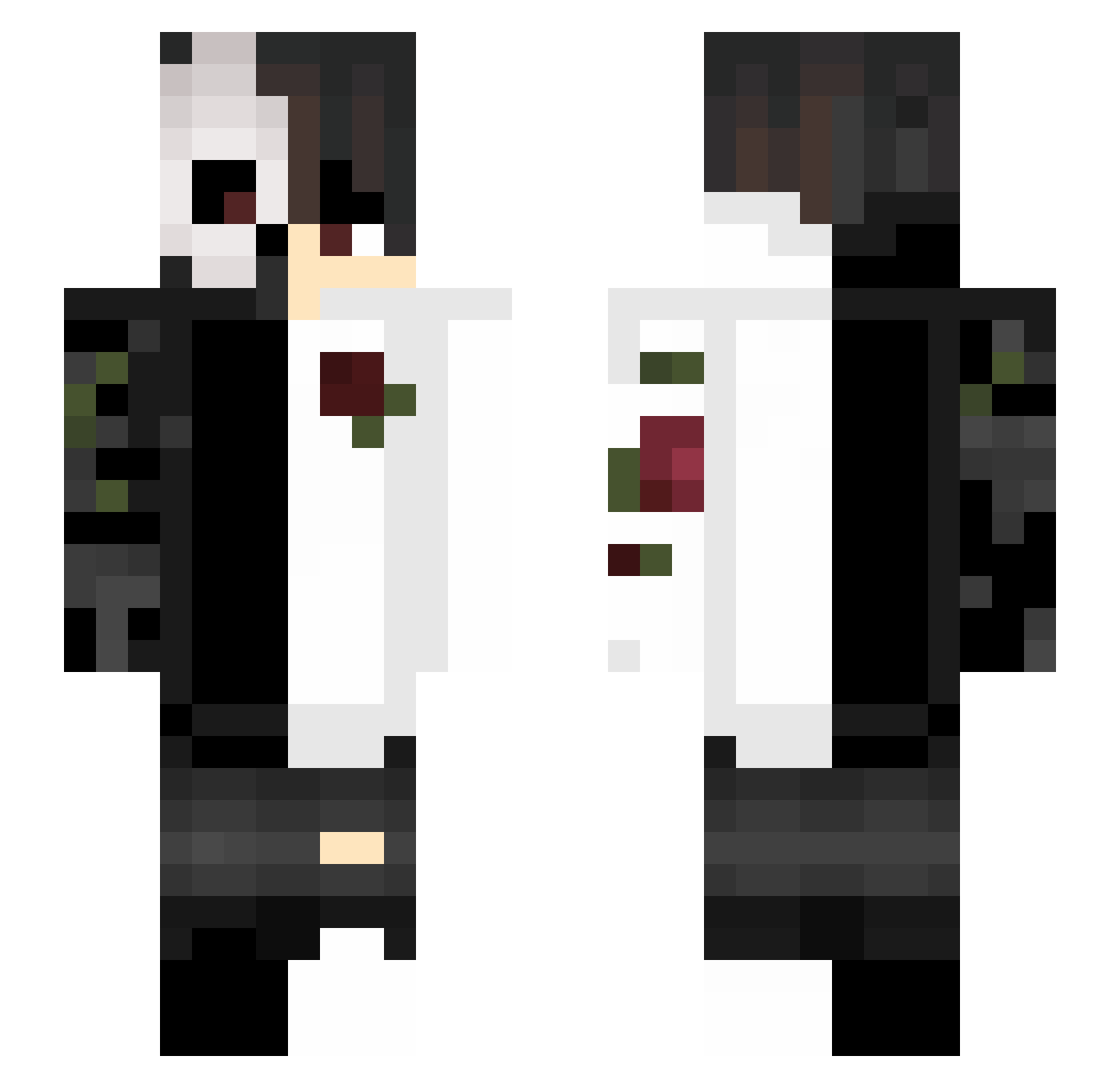 ImNotBody23 Minecraft skin, front and back view