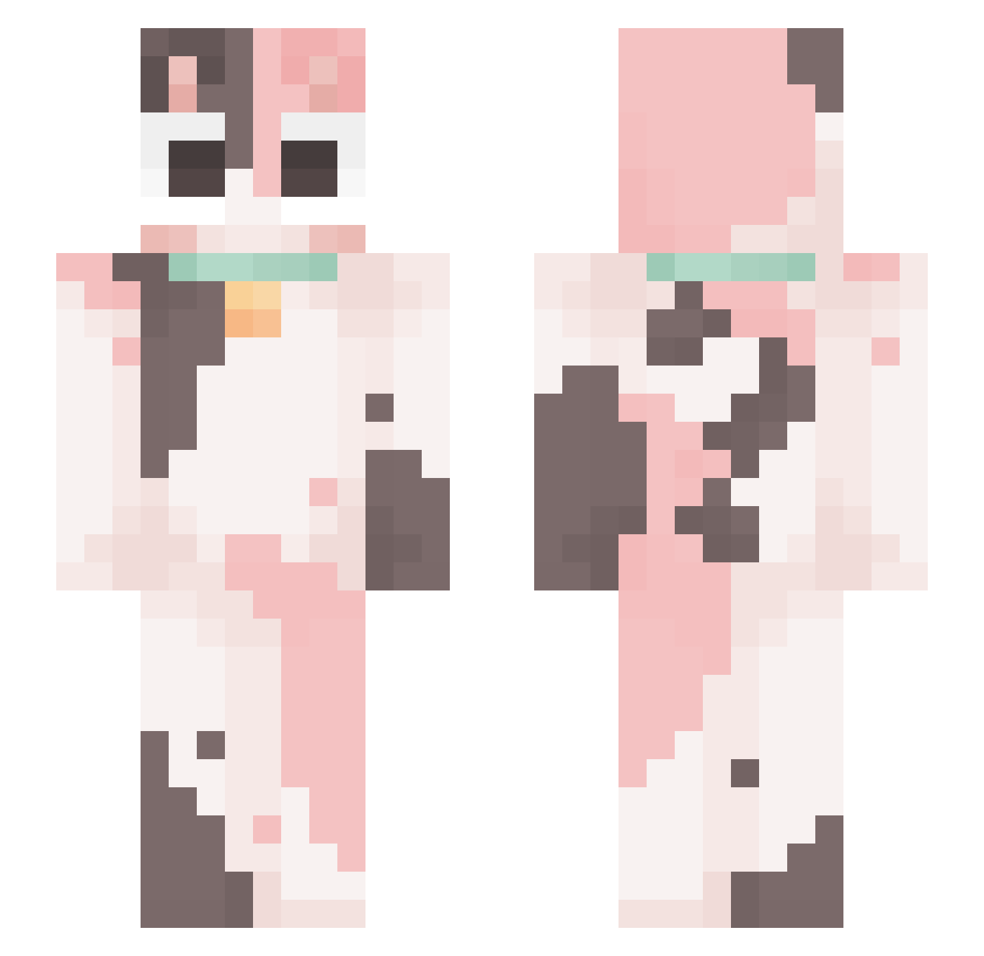 mumipokaaa Minecraft skin, front and back view