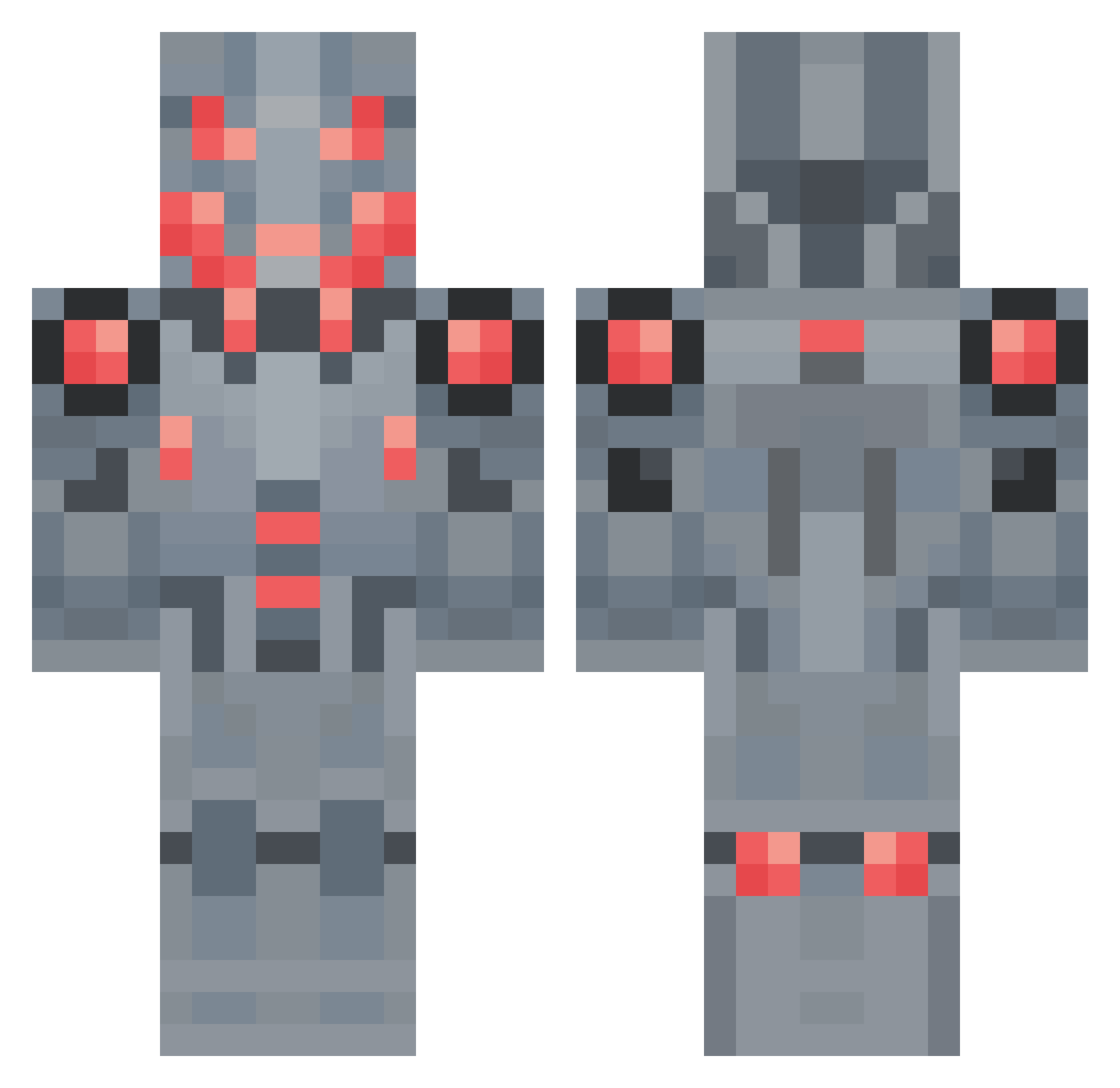 mastastuka69 Minecraft skin, front and back view