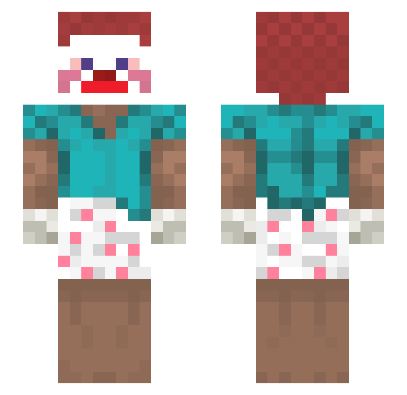 k4sH_xD Minecraft skin, front and back view