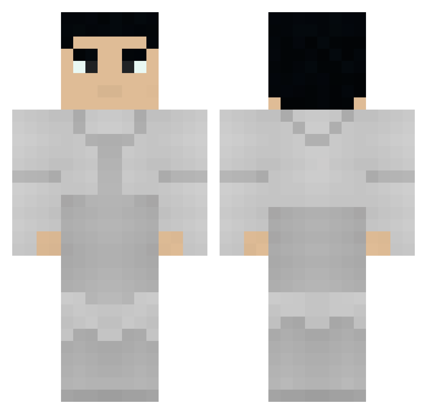 Fakx_craft Minecraft skin, front and back view