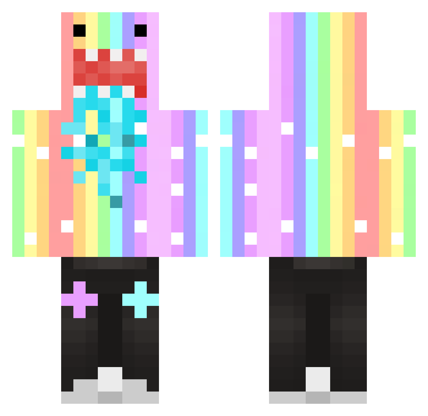 denisgrs Minecraft skin, front and back view