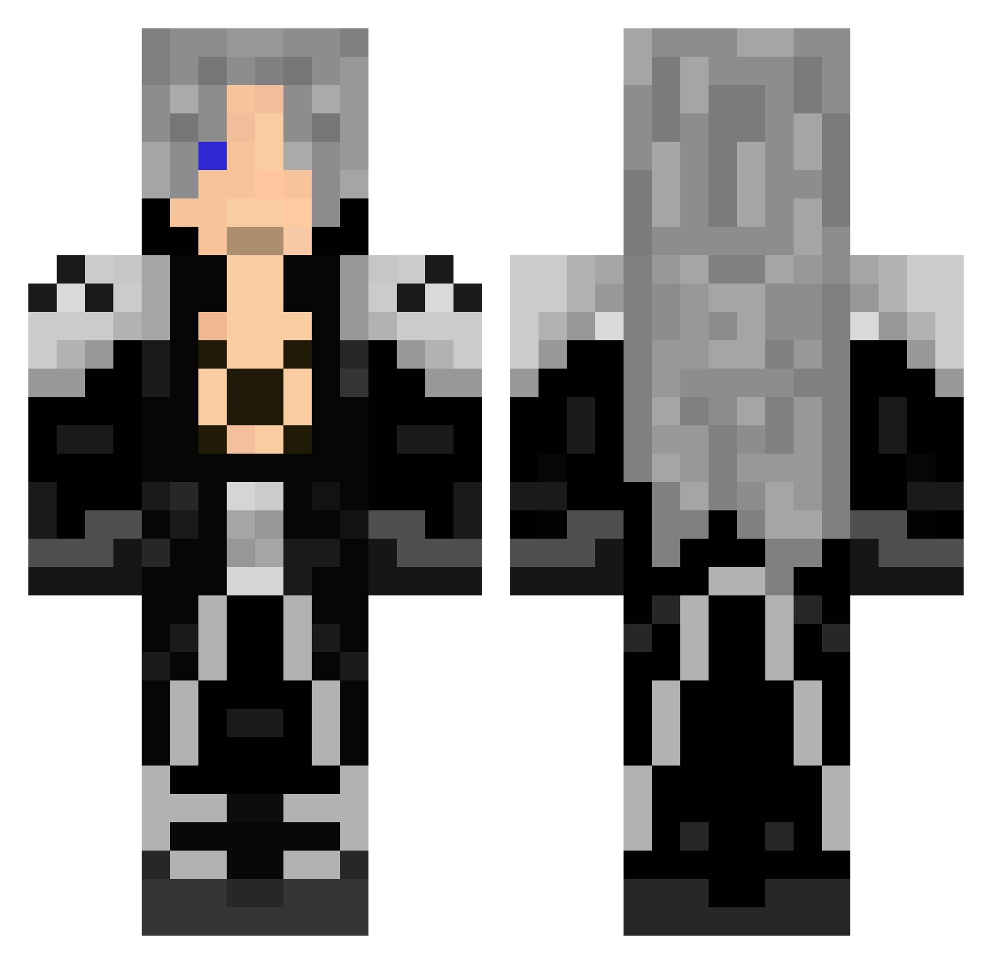 Charlie2348_ Minecraft skin, front and back view