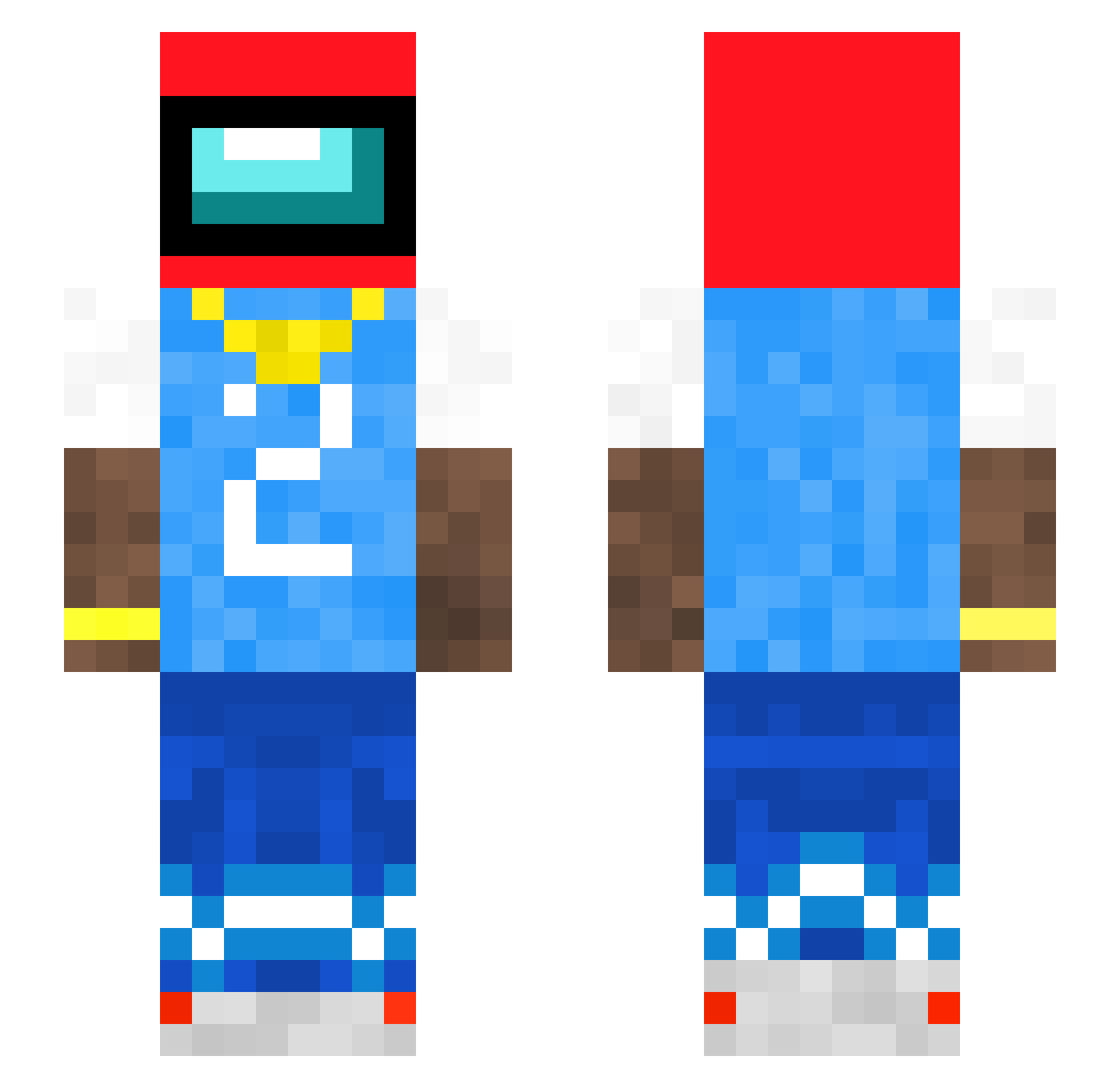 JohnnyBoi0911 Minecraft skin, front and back view