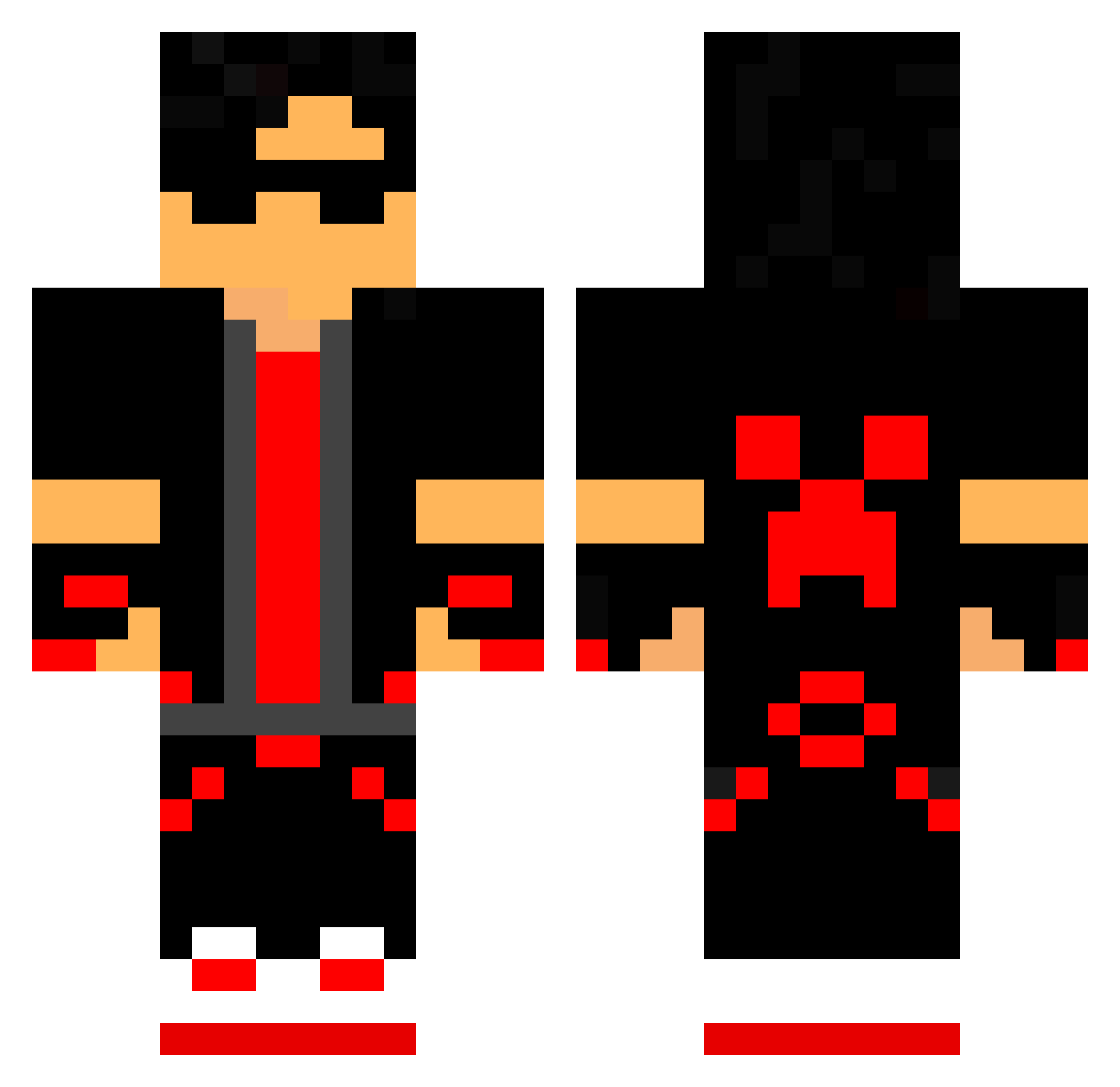 zPgongas Minecraft skin, front and back view