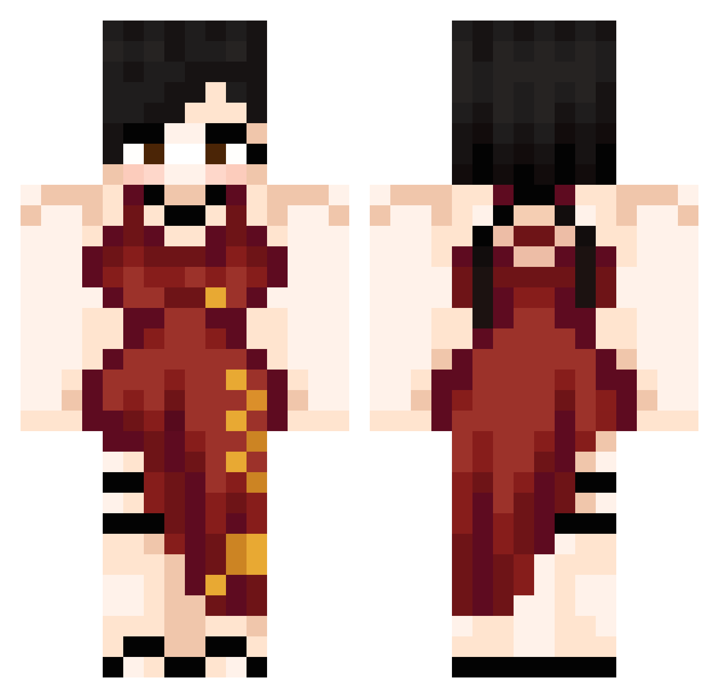 Dimitri_Payet145 Minecraft skin, front and back view