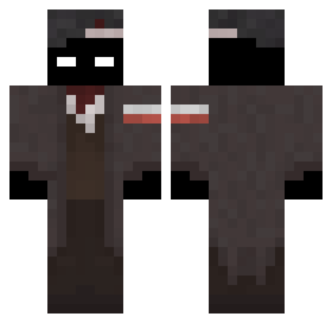 Emiliano878 Minecraft skin, front and back view