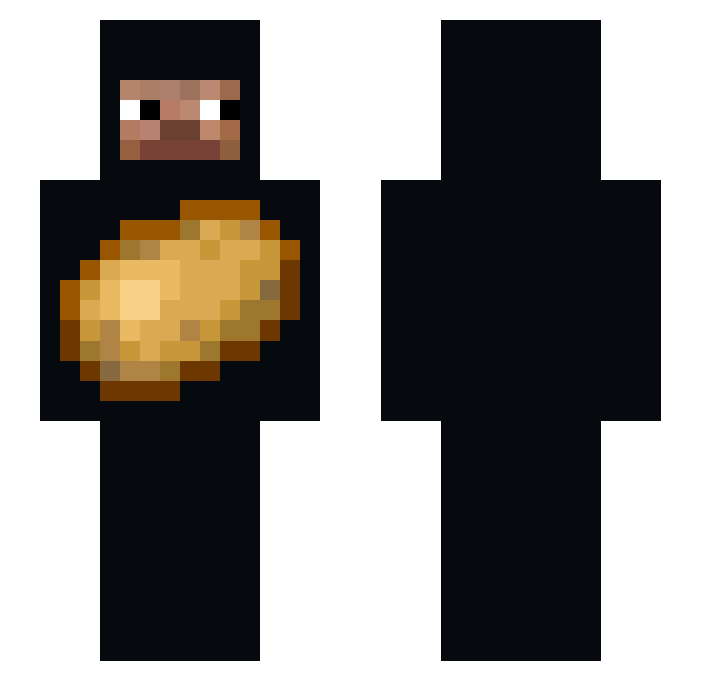 splete Minecraft skin, front and back view