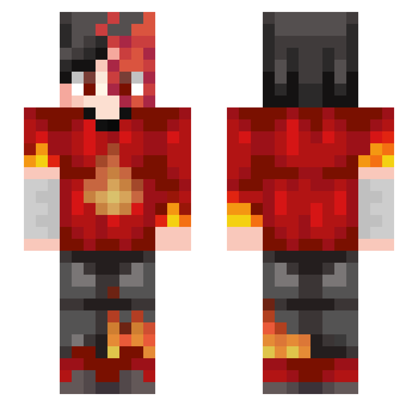 Dima_Jack Minecraft skin, front and back view