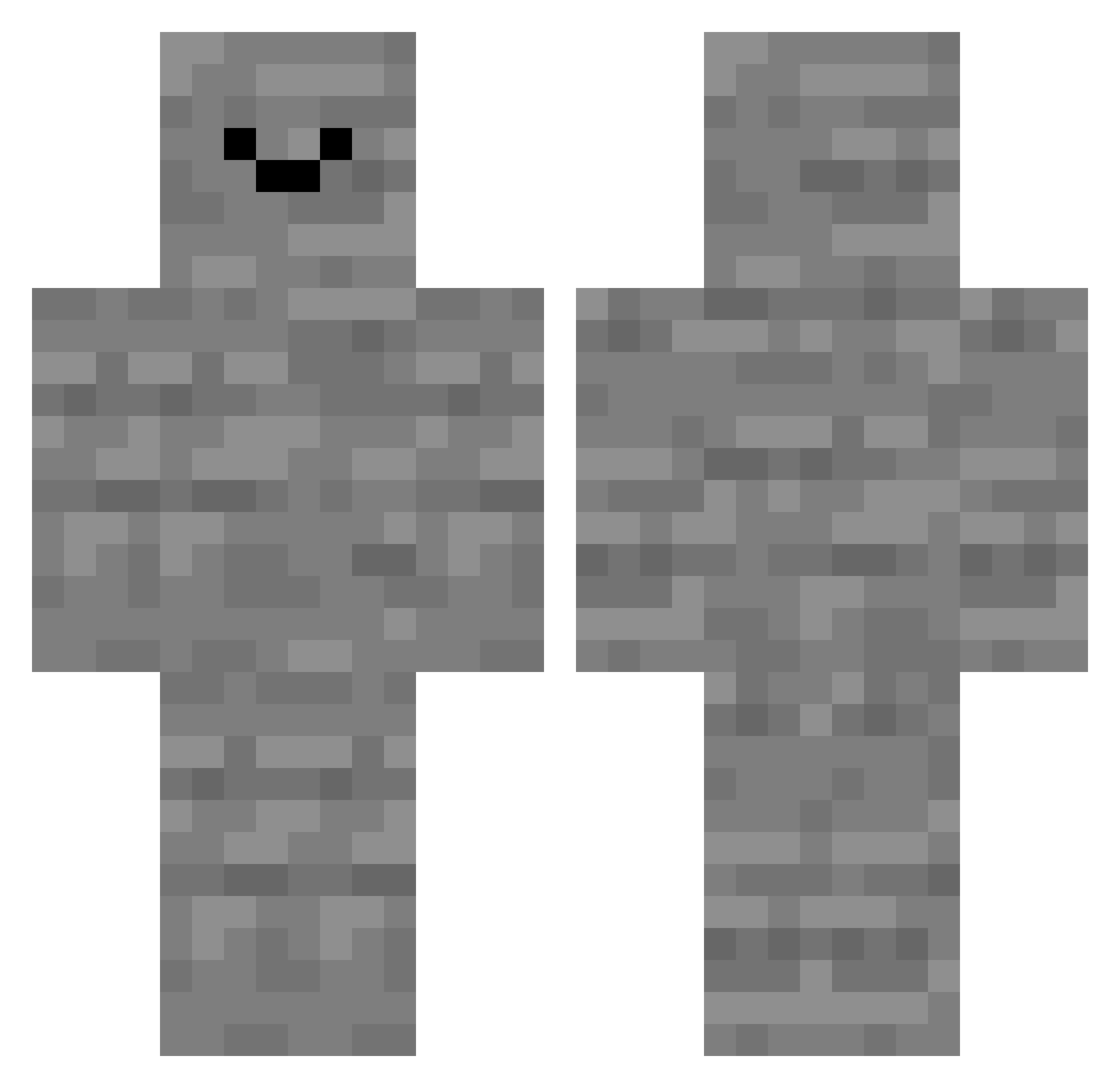 taeeoni Minecraft skin, front and back view