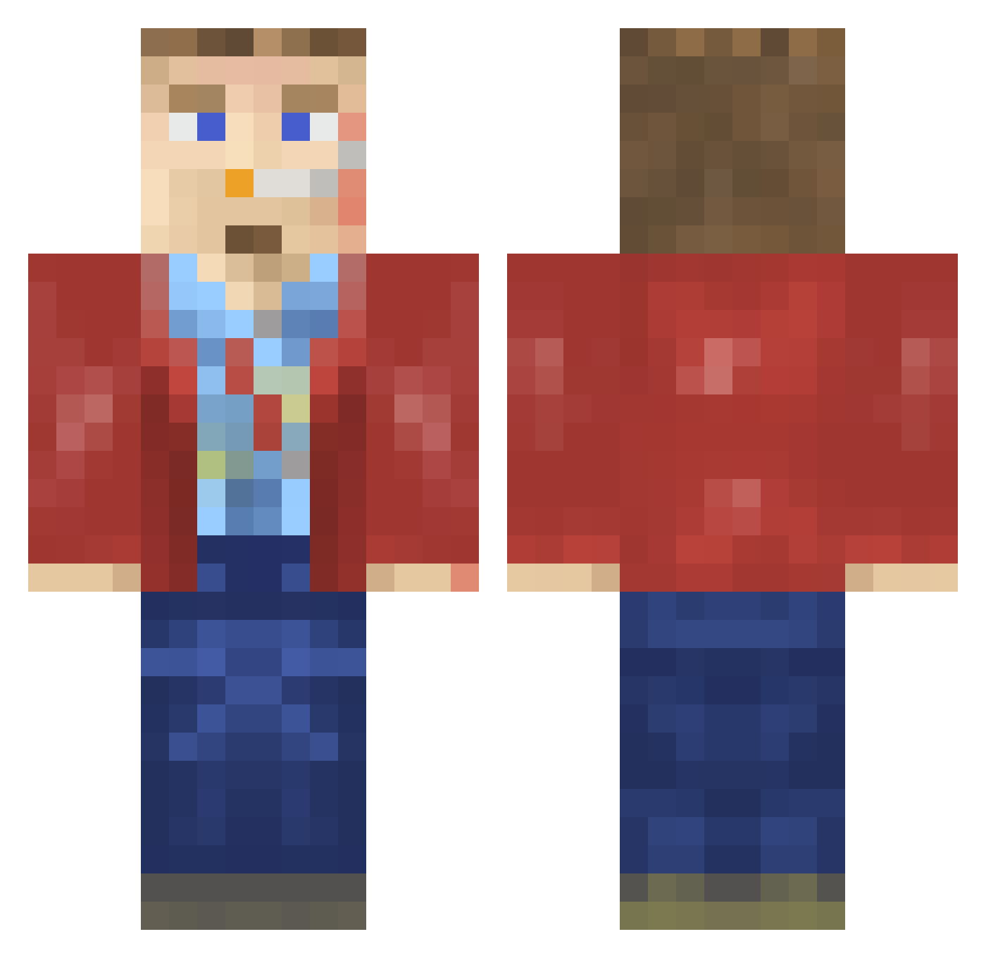 elly_welly Minecraft skin, front and back view