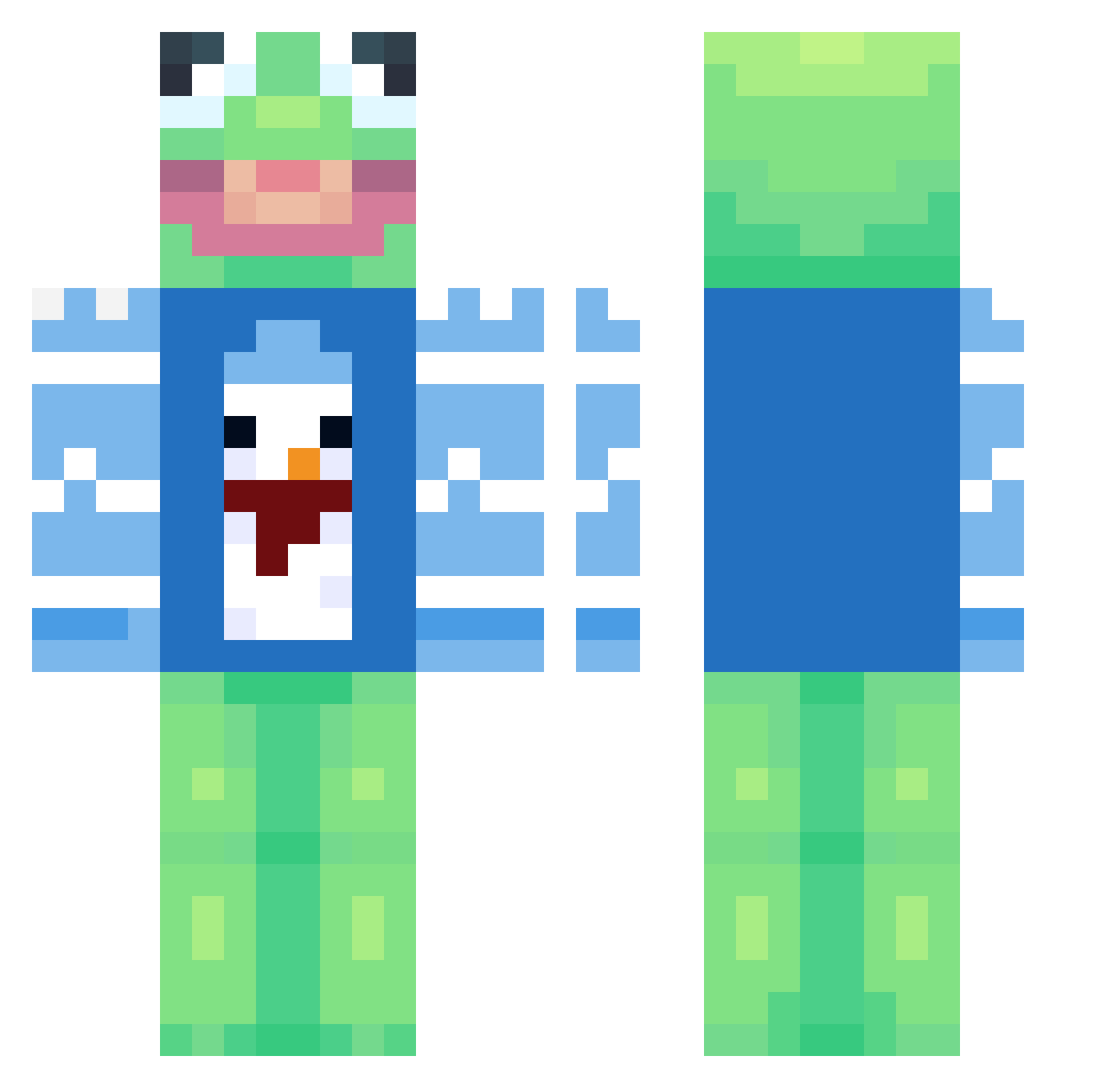 ggrayc Minecraft skin, front and back view