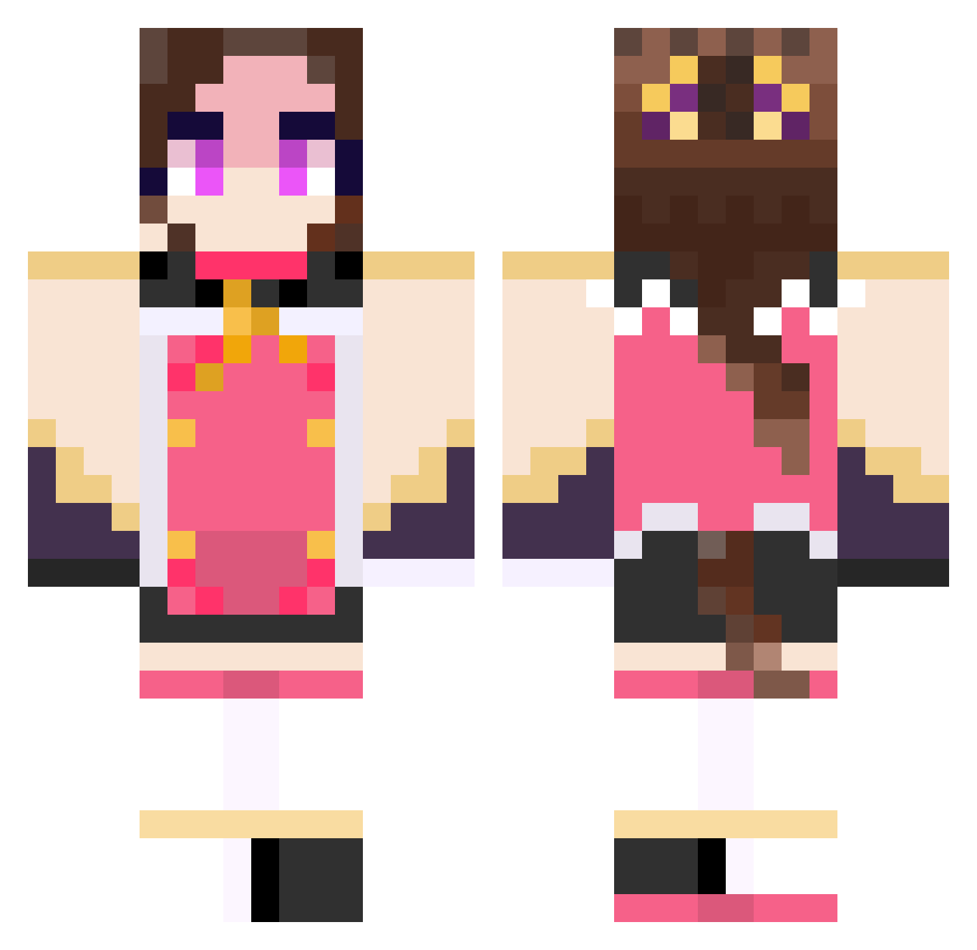 ravioliiiiiiiii Minecraft skin, front and back view