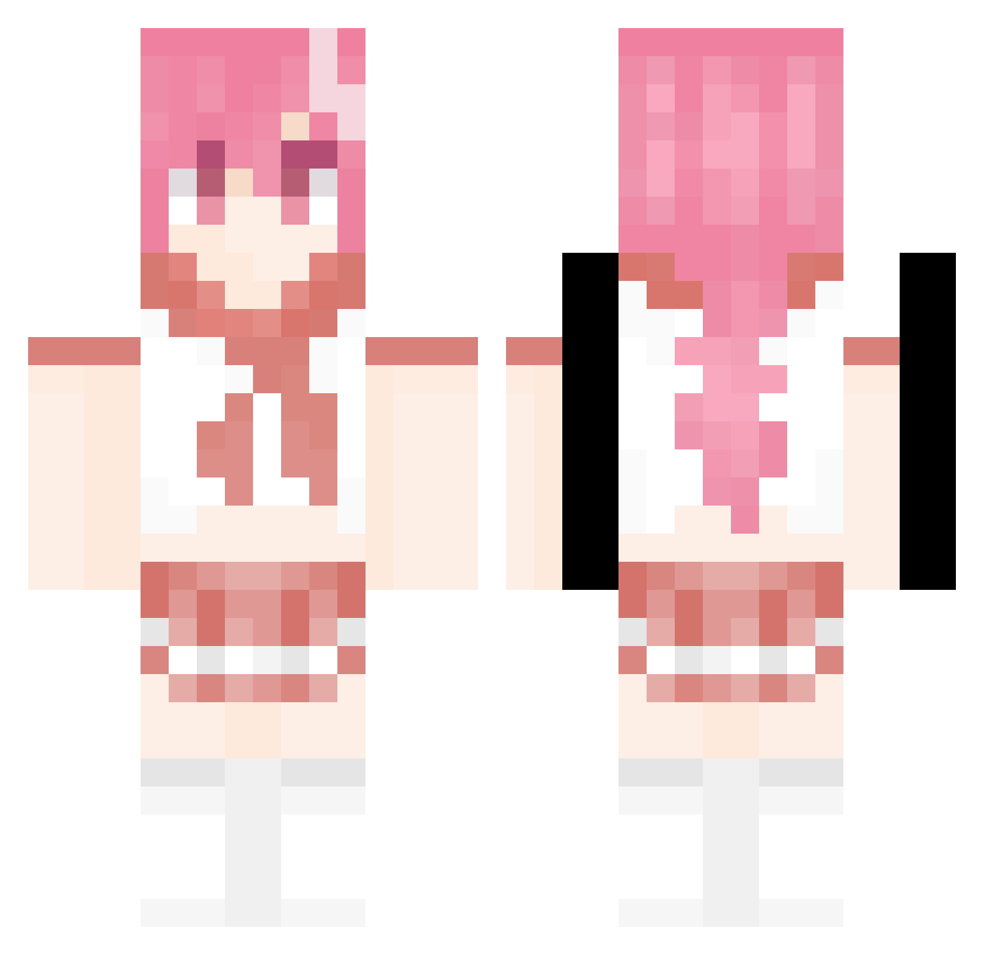 Skeppy1864 Minecraft skin, front and back view