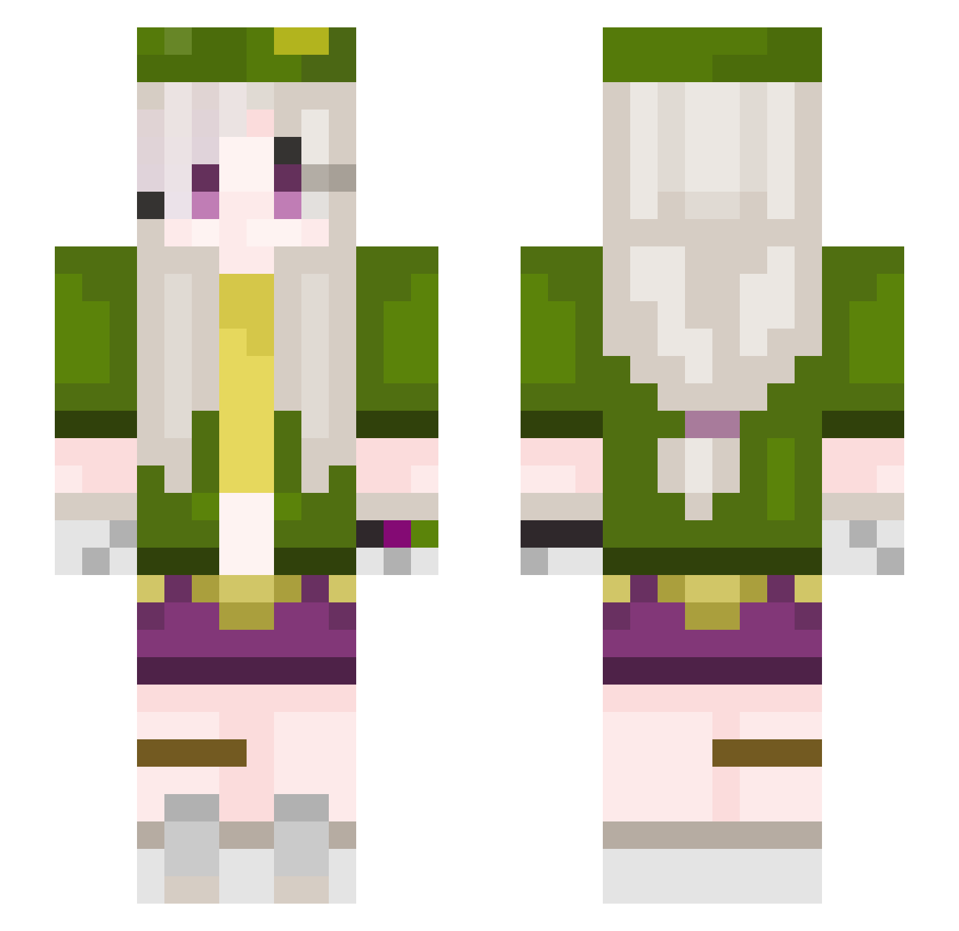 _Diego22YT_xd Minecraft skin, front and back view