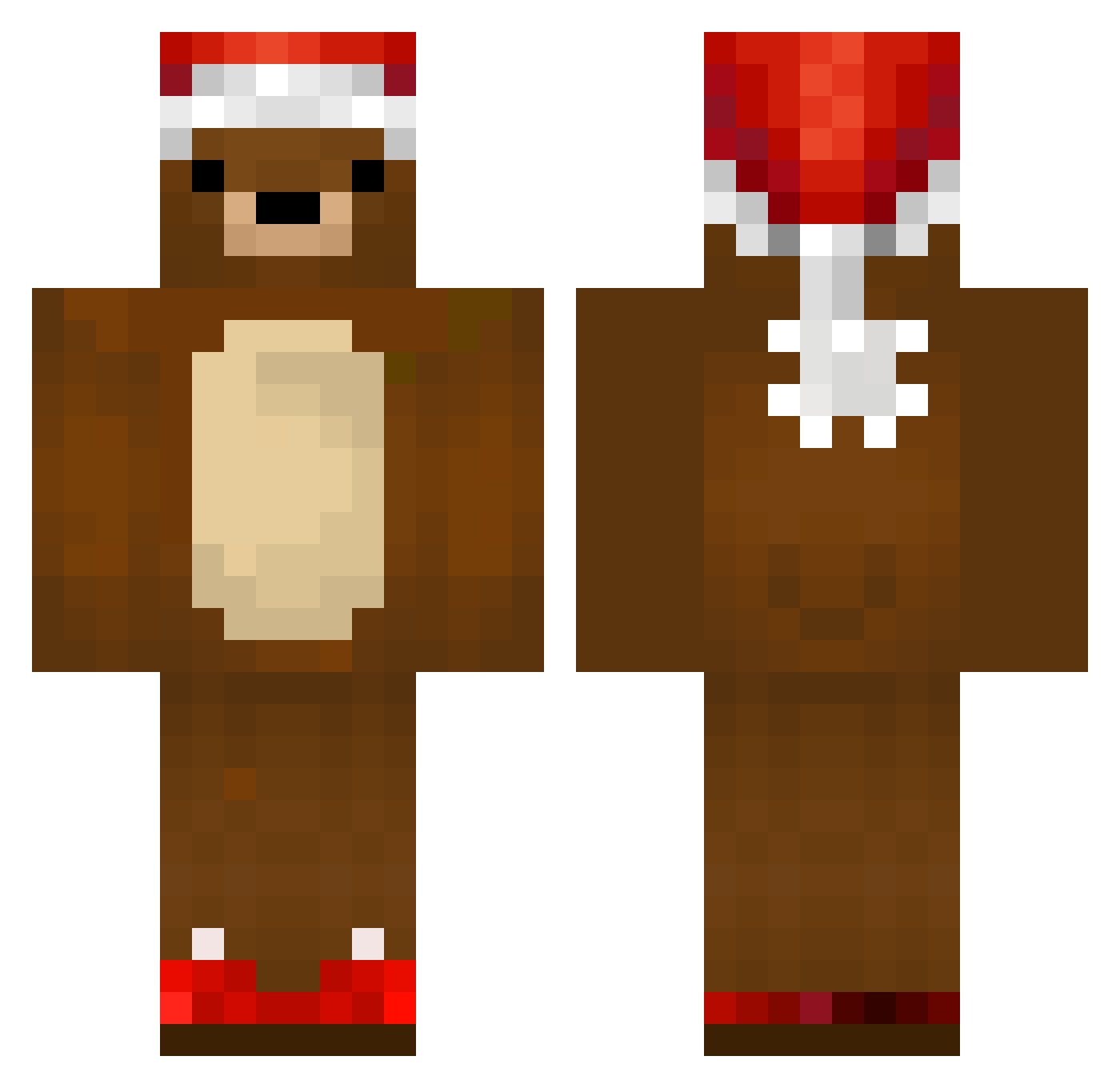 st_xr Minecraft skin, front and back view