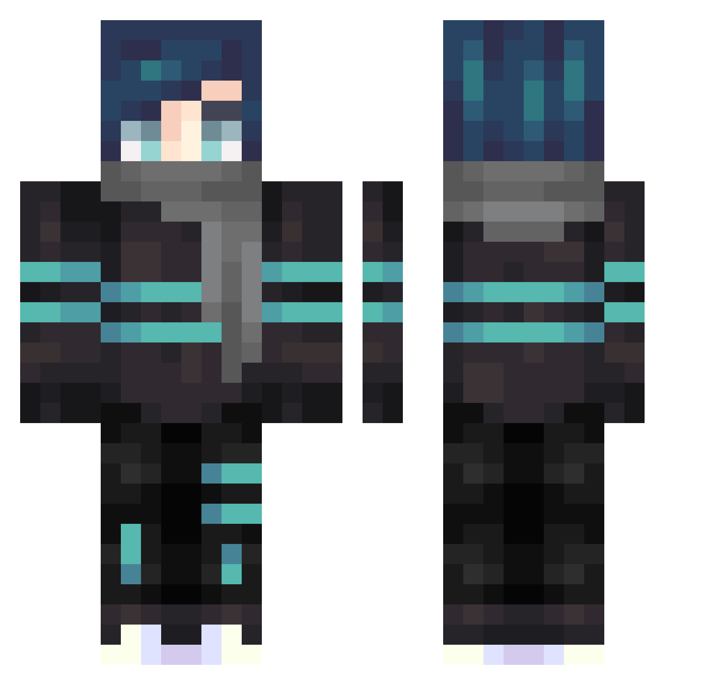 Insomnia_Hours_ Minecraft skin, front and back view