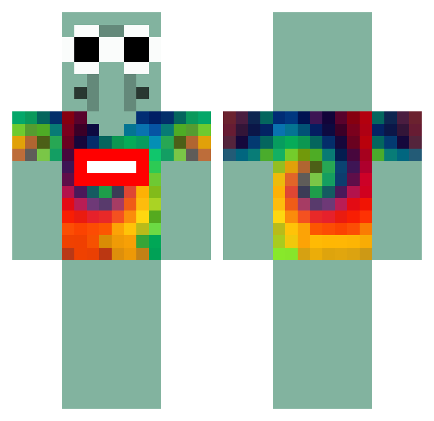 _Mdre_ Minecraft skin, front and back view