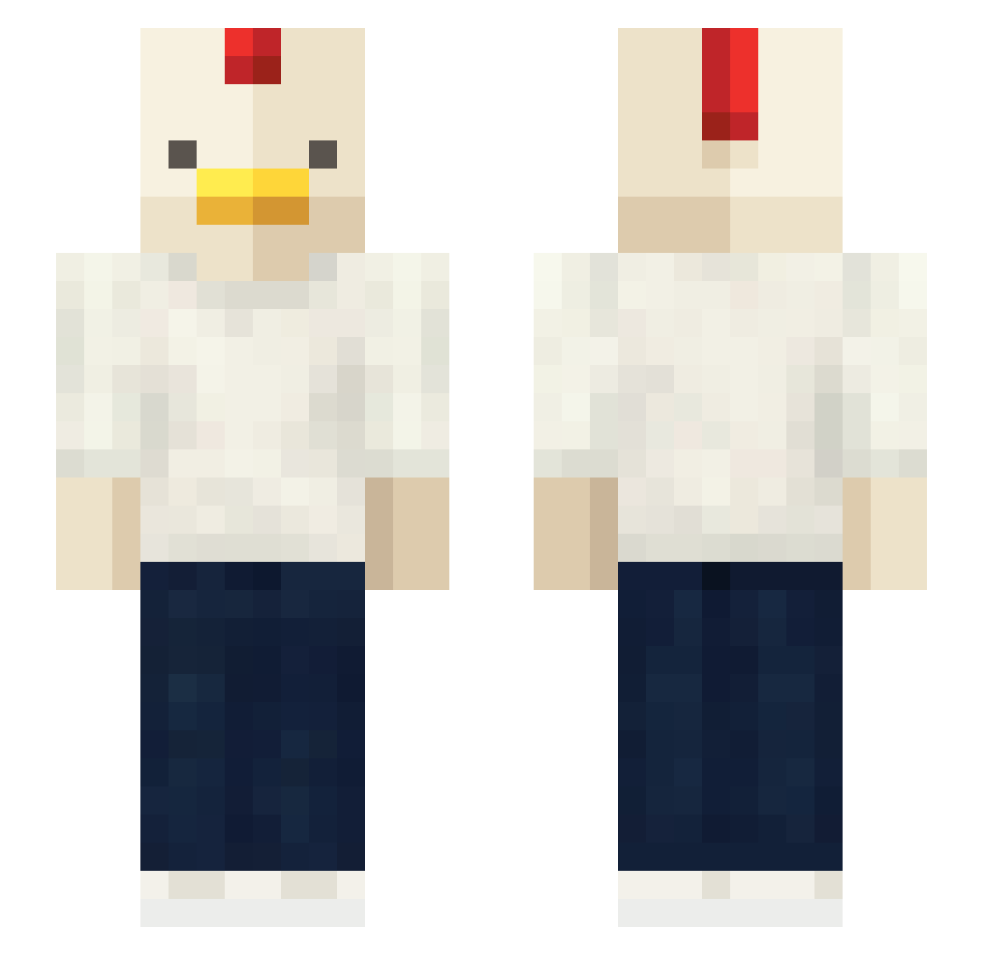 Frandsen_ Minecraft skin, front and back view