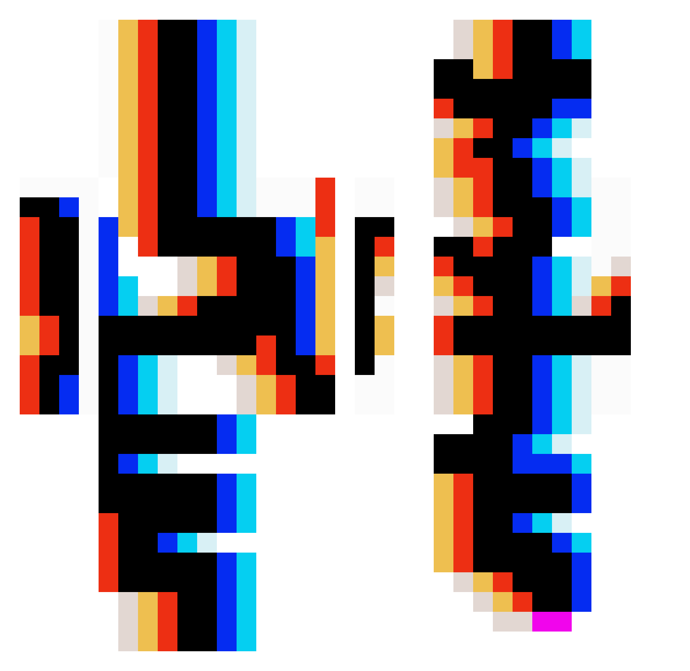 Magma_dev Minecraft skin, front and back view