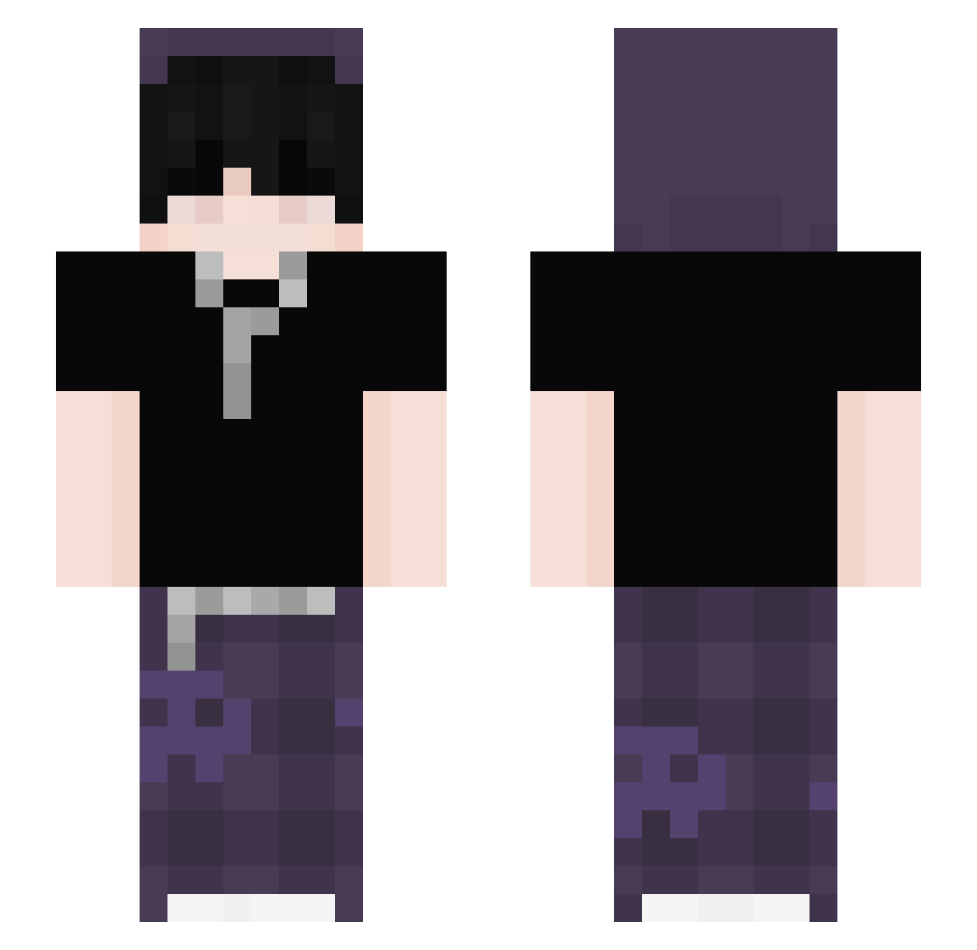 S10WManzana Minecraft skin, front and back view