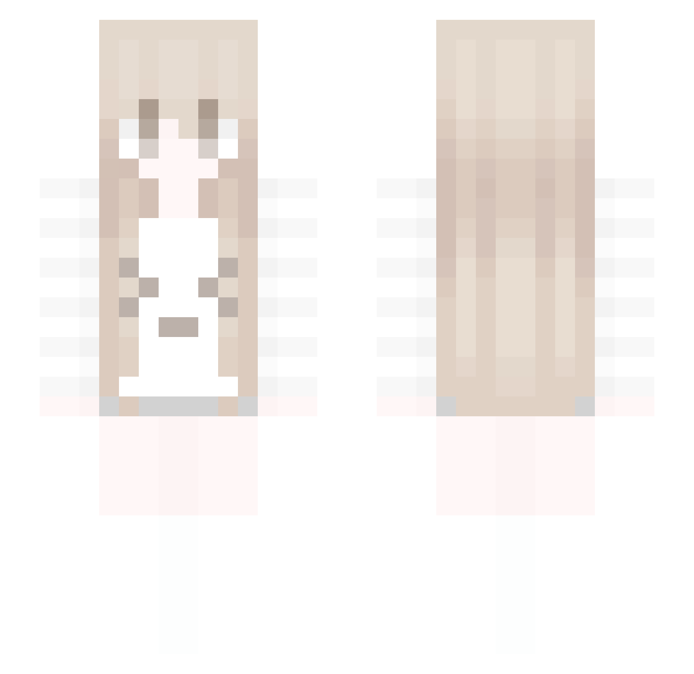 creepercat21 Minecraft skin, front and back view