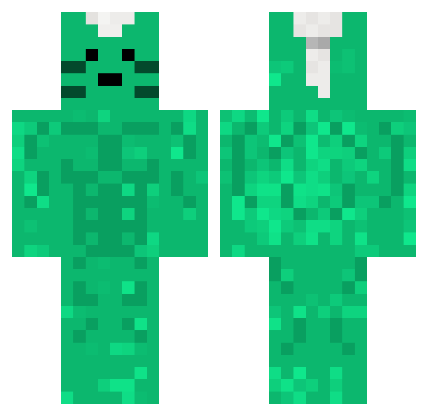 wayallou Minecraft skin, front and back view