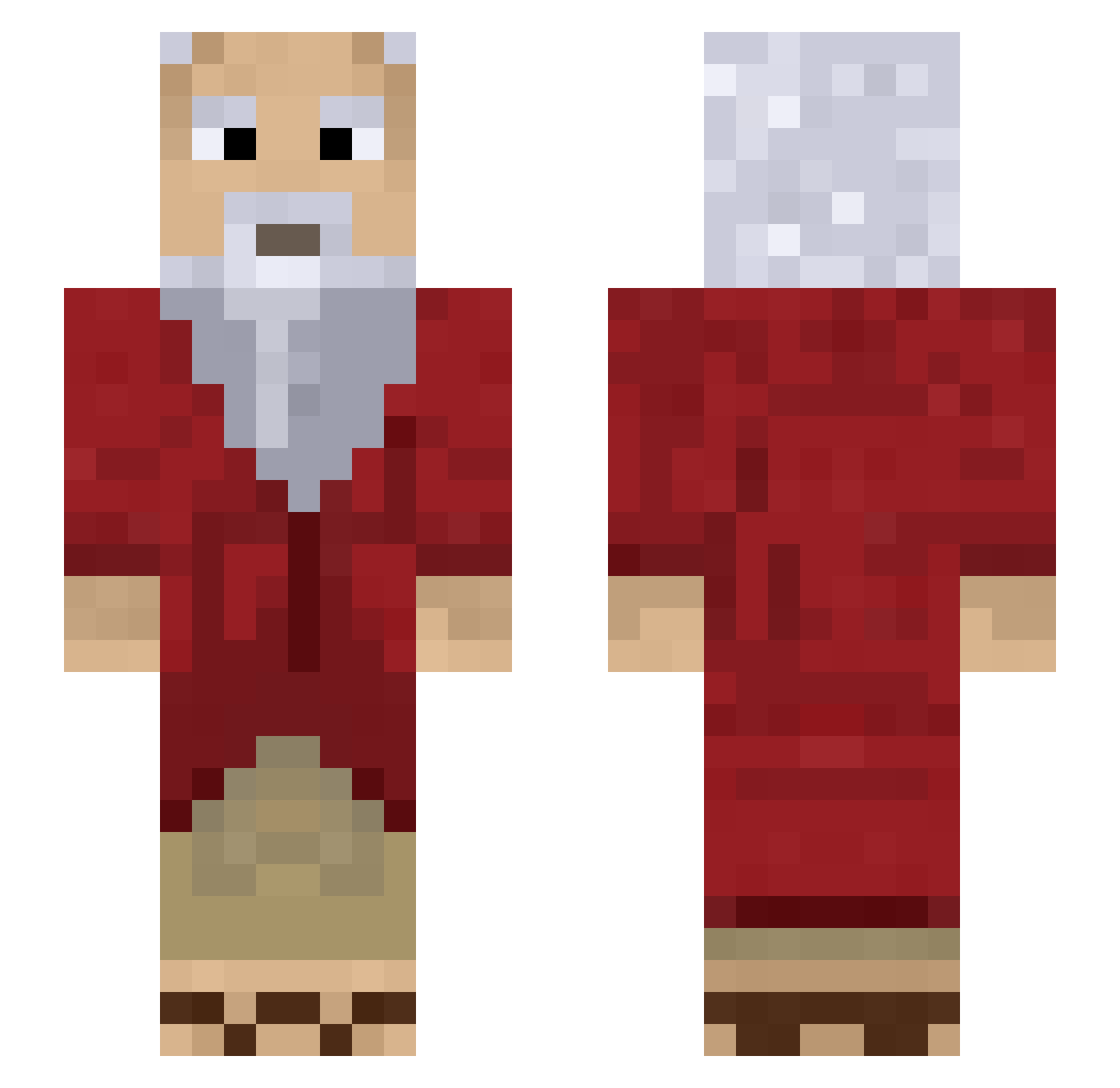appleman502 Minecraft skin, front and back view