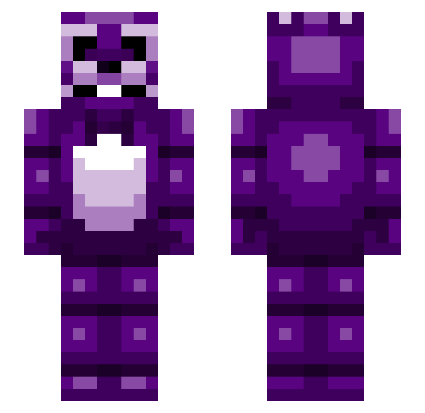 The_Rage_Man Minecraft skin, front and back view