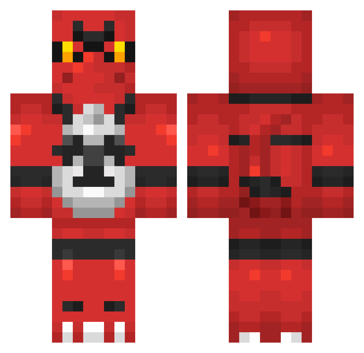 FGtheF1RST_ Minecraft skin, front and back view